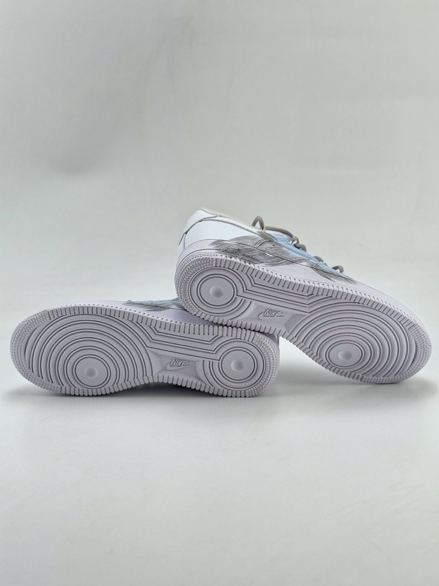 Nike Air Force 1 Low 07 白灰蓝涂鸦绑带  YY2024-626