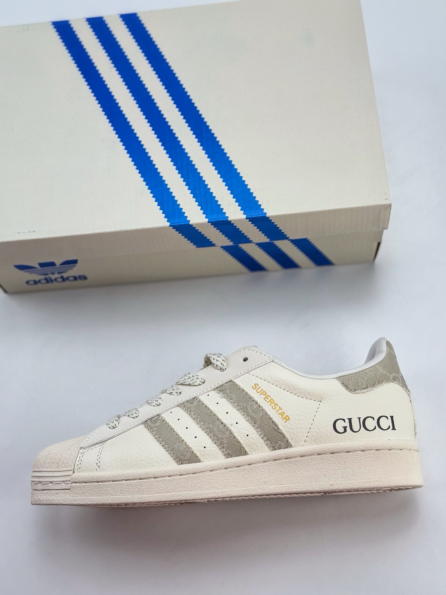 AD Originals Superstar x GUCCI 白灰满天星  BZ2511