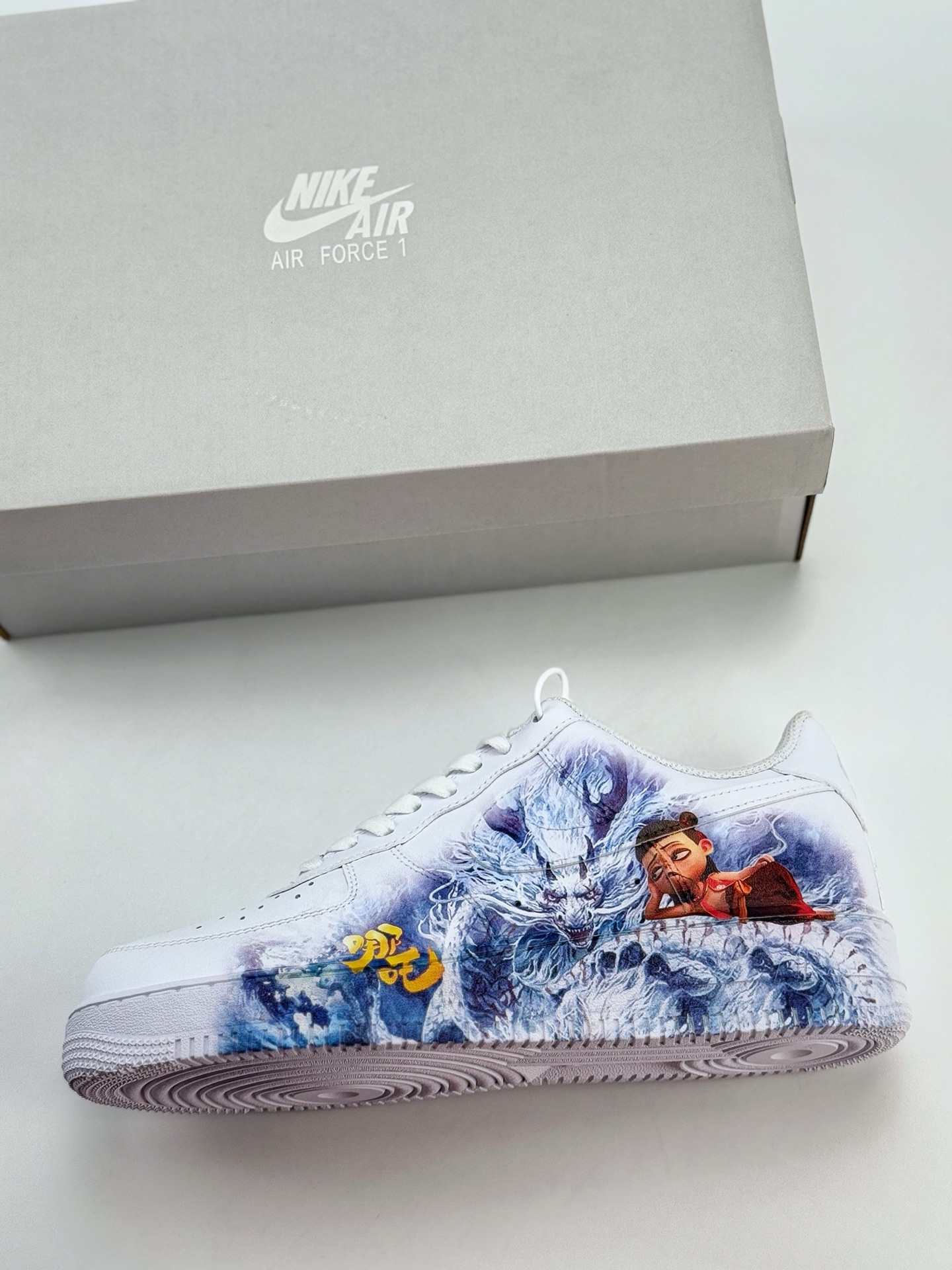 Nike Air Force 1 Low 07 哪吒之魔童闹海 白蓝涂鸦  CW2288-111