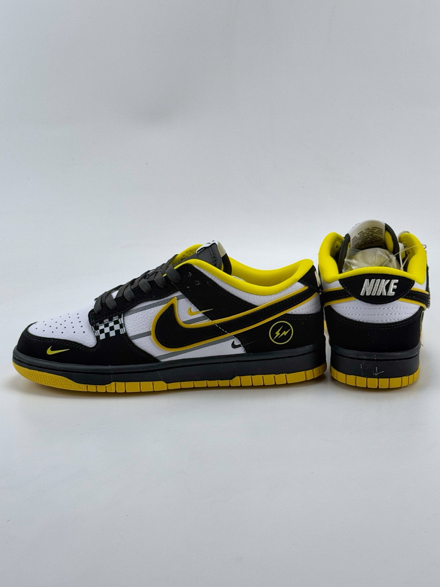 Nike Air Force 1 Low 07 x Fragment Design 白黑黄小钩  KK1333-026