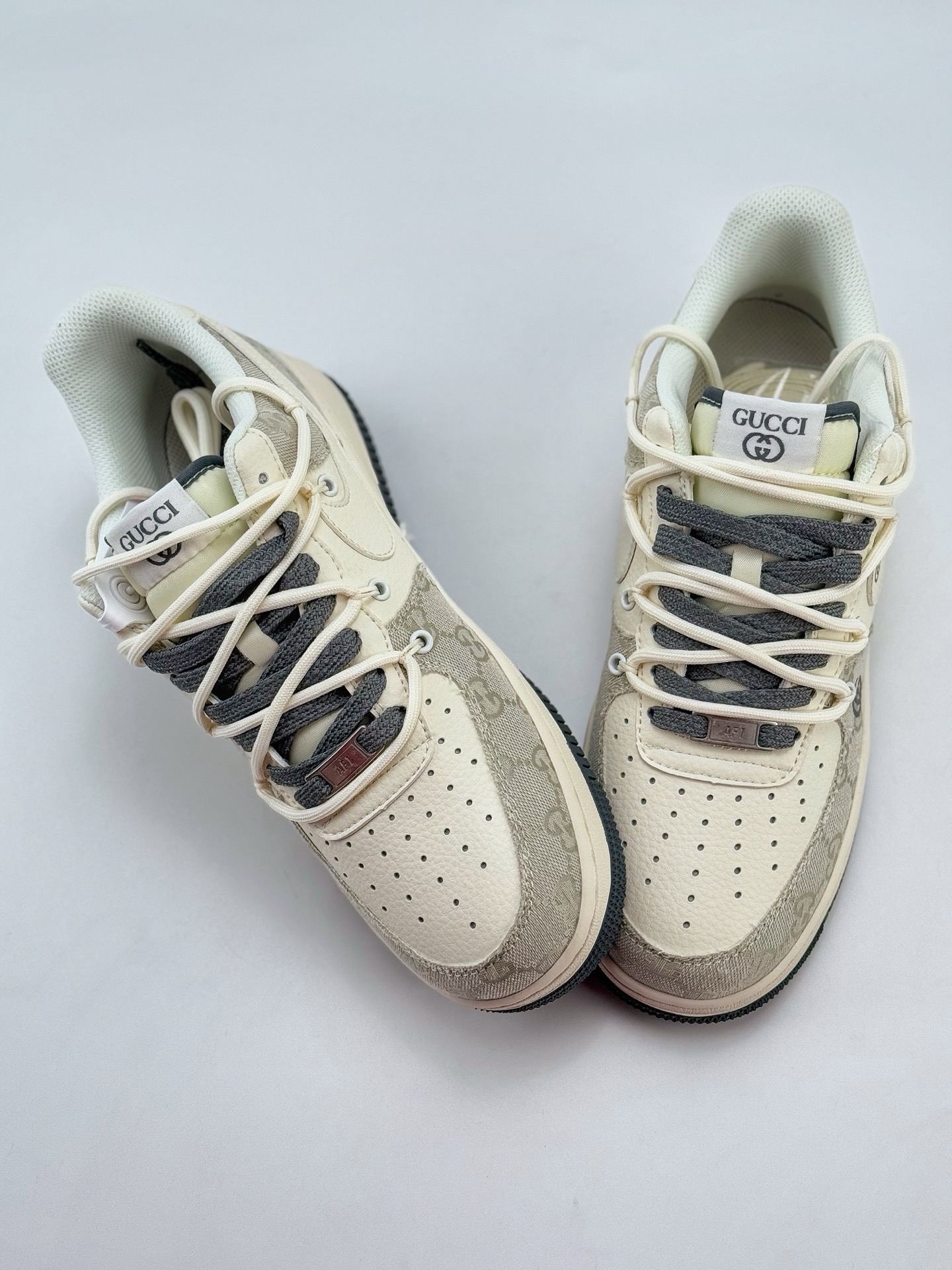 Nike Air Force 1 Low 07 x GUCCI 白灰绑带满天星 SJ1198-105