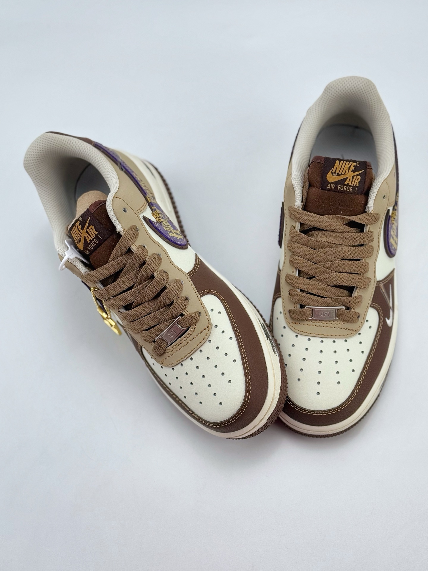 Nike Air Force 1 Low 07 x Harry Potter 哈利波特涂鸦 棕咖紫小钩  LJ2288-111
