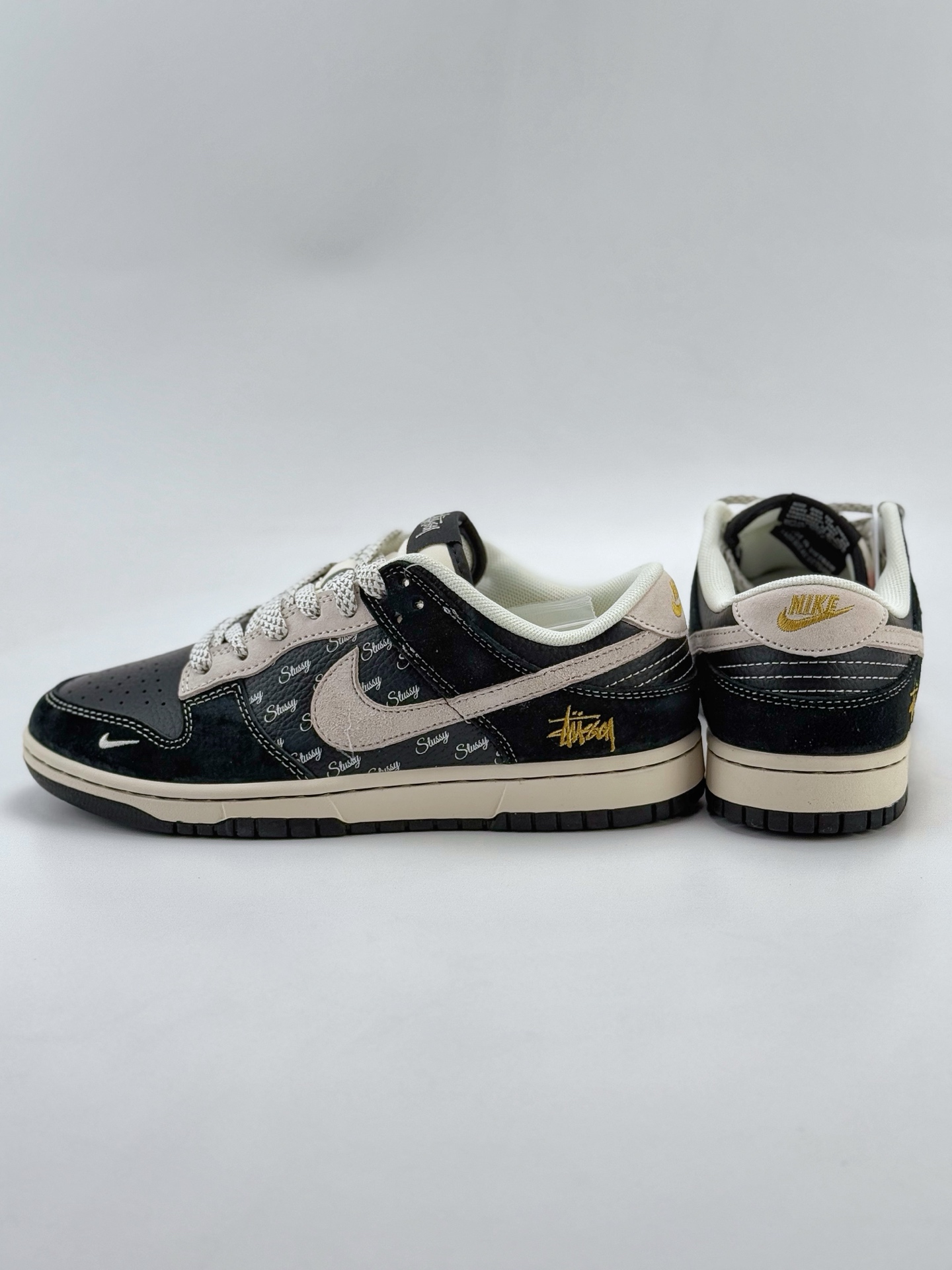Nike SB Dunk Low x Stussy 黑灰小钩满天星 XS1086-010
