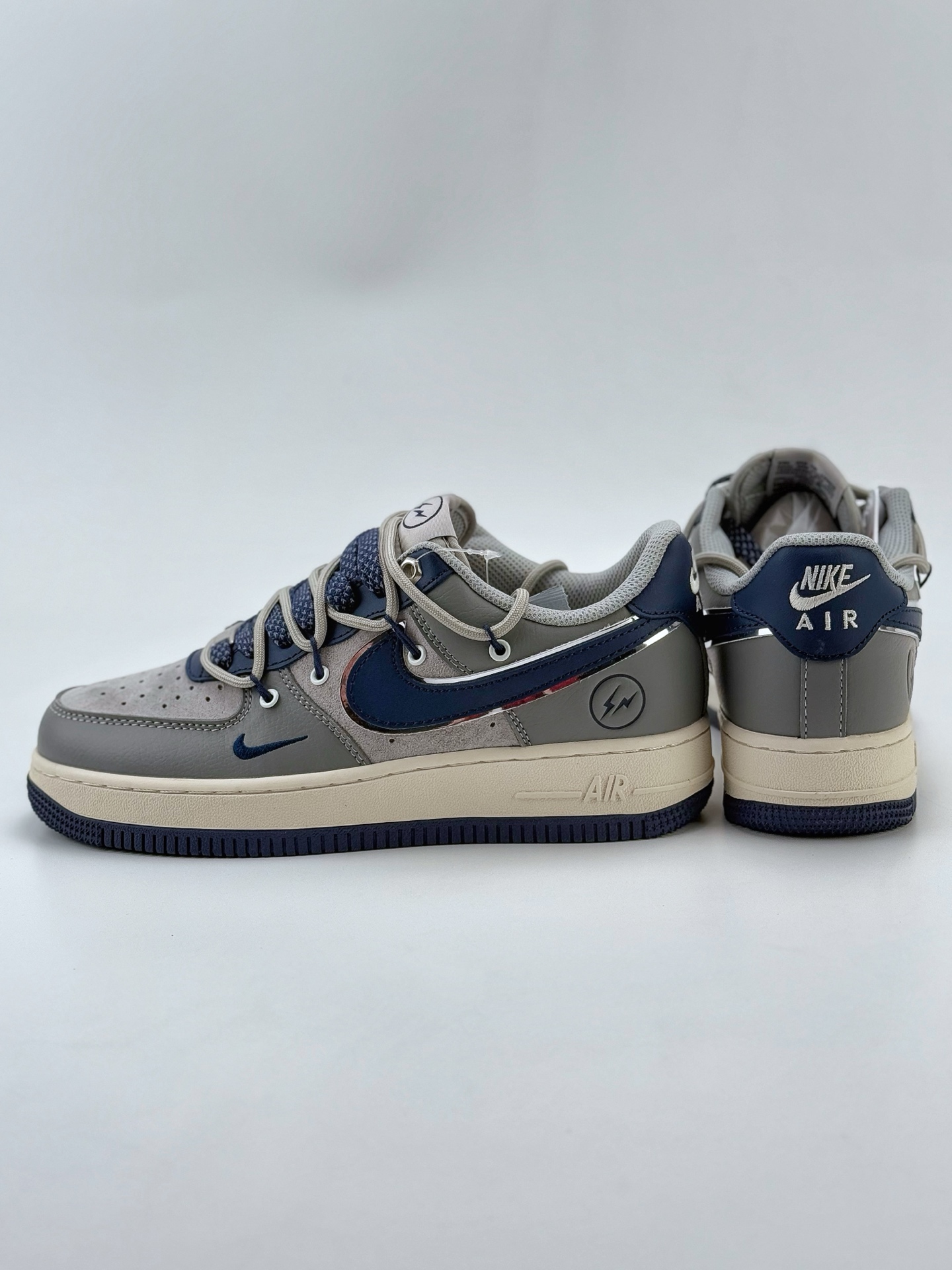 Nike Air Force 1 Low 07 x Fragment Design 灰蓝小钩绑带满天星  SJ1198-111