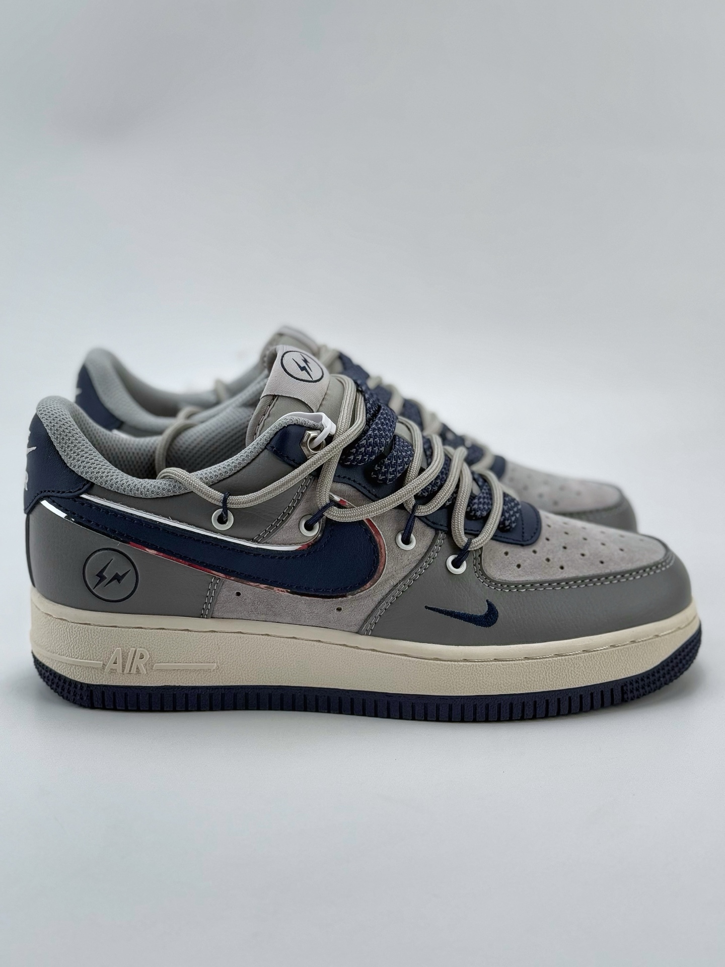 Nike Air Force 1 Low 07 x Fragment Design 灰蓝小钩绑带满天星  SJ1198-111
