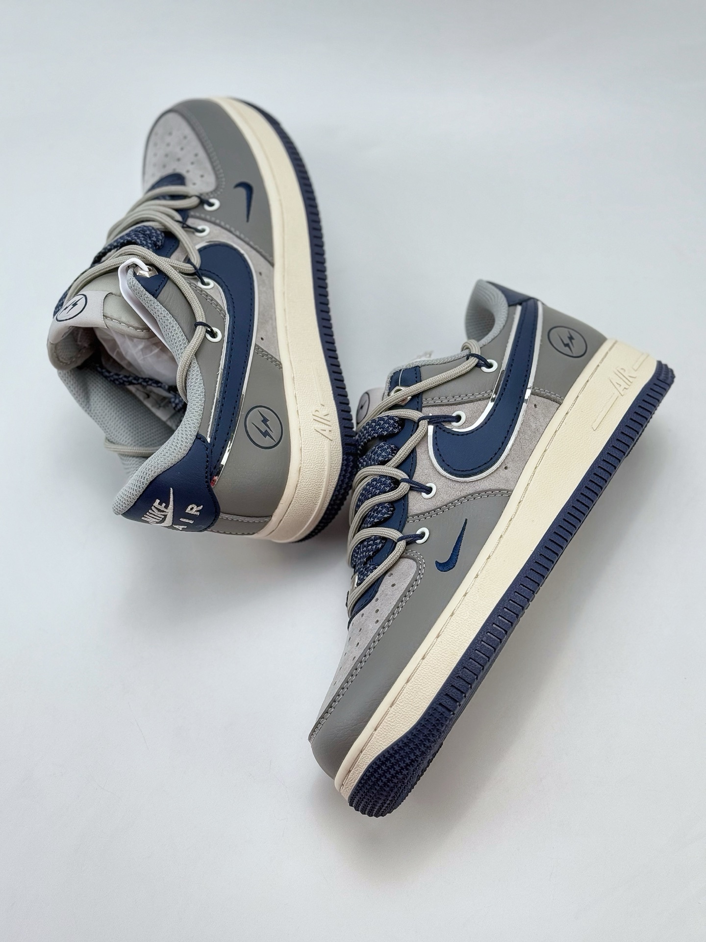 Nike Air Force 1 Low 07 x Fragment Design 灰蓝小钩绑带满天星  SJ1198-111
