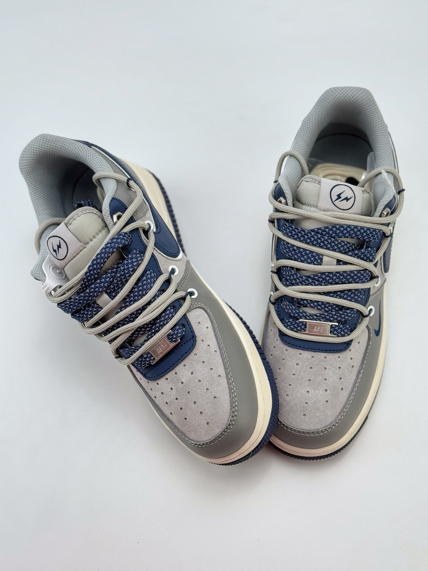 Nike Air Force 1 Low 07 x Fragment Design 灰蓝小钩绑带满天星  SJ1198-111