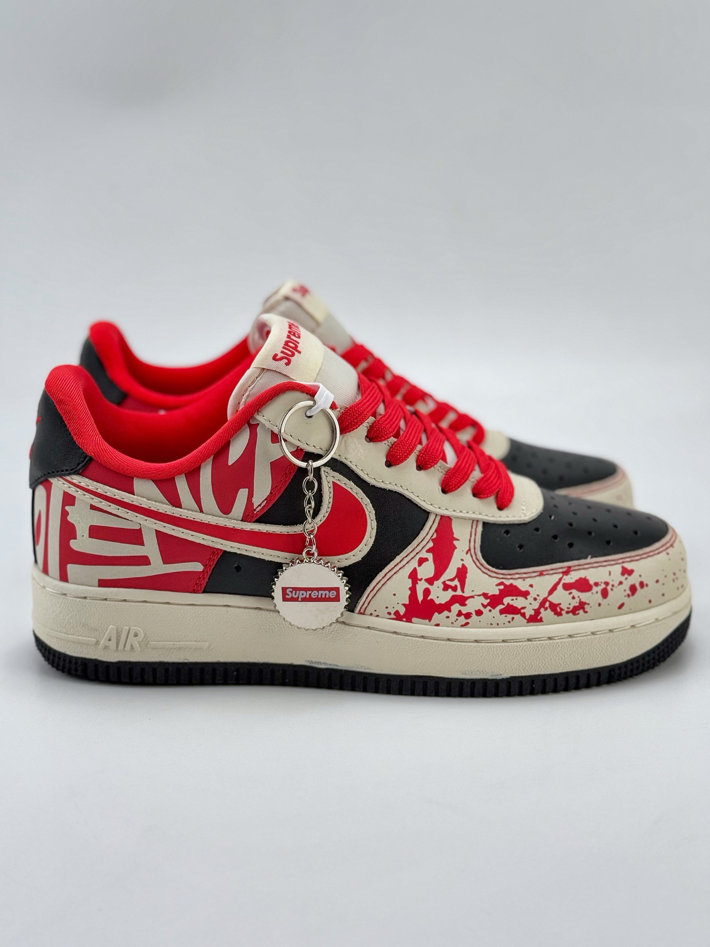 Nike Air Force 1 Low 07 x Supreme 白黑红涂鸦  DF0188-020