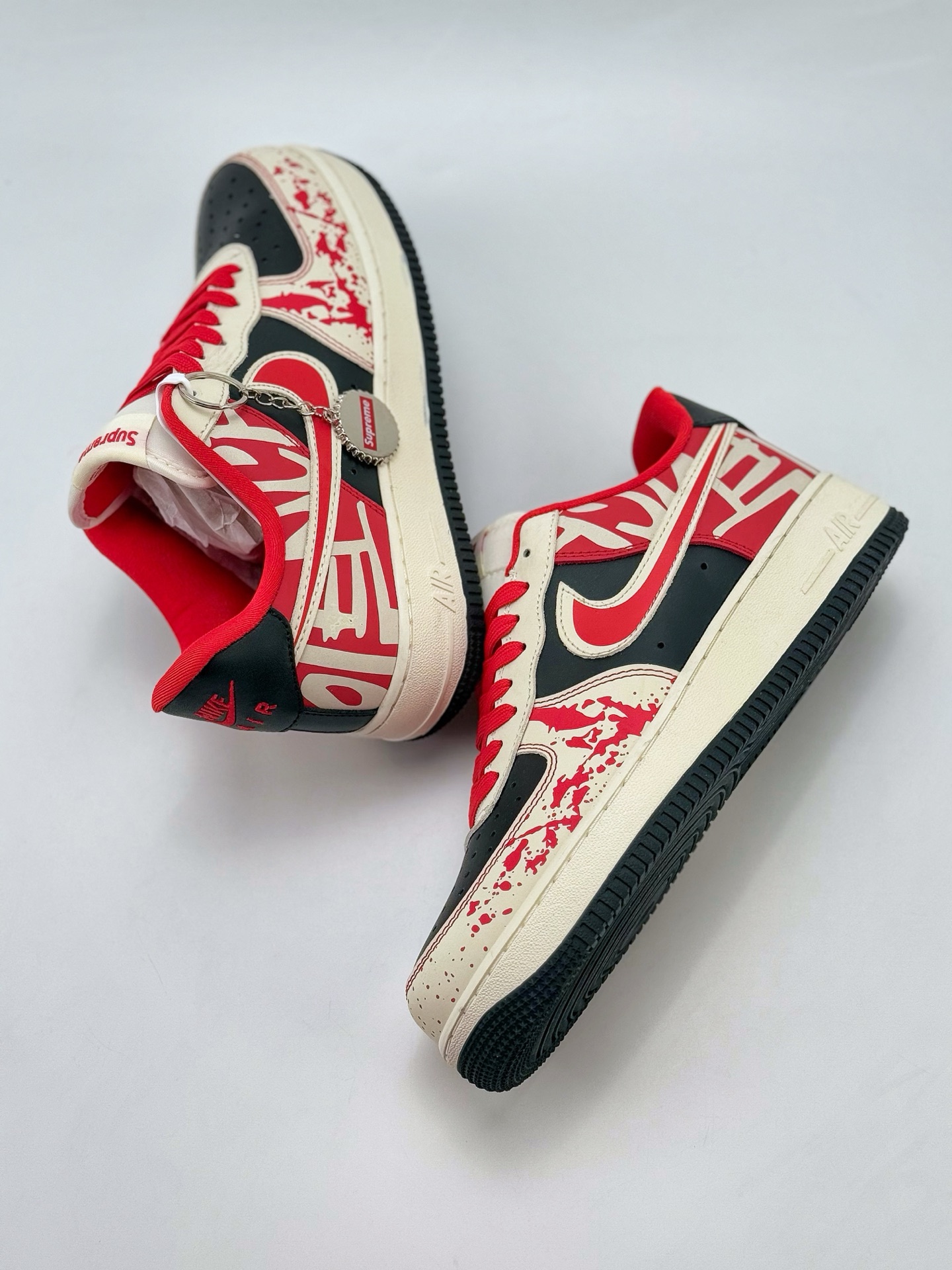Nike Air Force 1 Low 07 x Supreme 白黑红涂鸦  DF0188-020