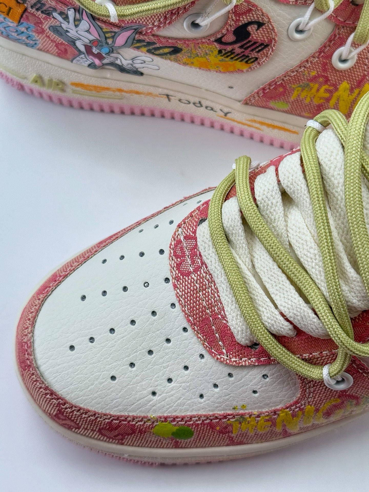 Nike Air Force 1 Low 07 x 白粉涂鸦绑带 BD0077-666