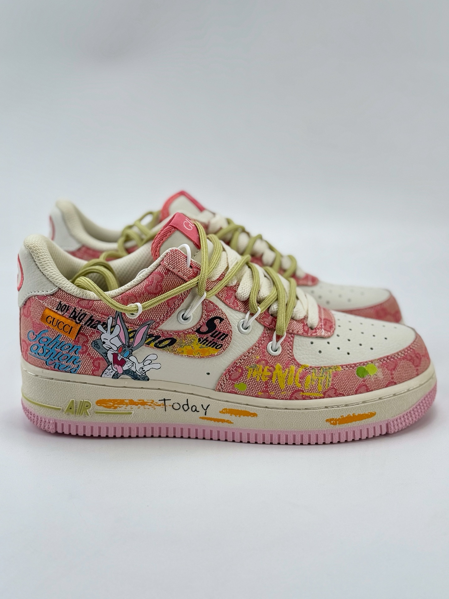 Nike Air Force 1 Low 07 x 白粉涂鸦绑带 BD0077-666