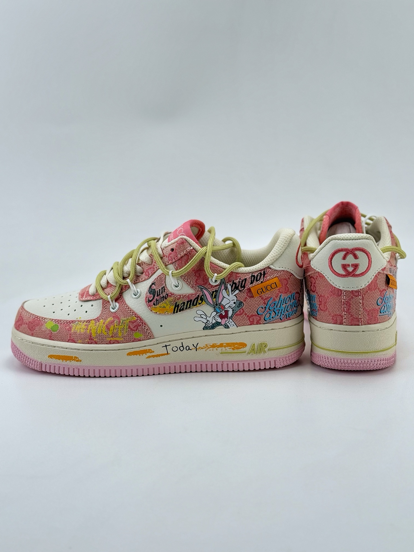 Nike Air Force 1 Low 07 x 白粉涂鸦绑带 BD0077-666
