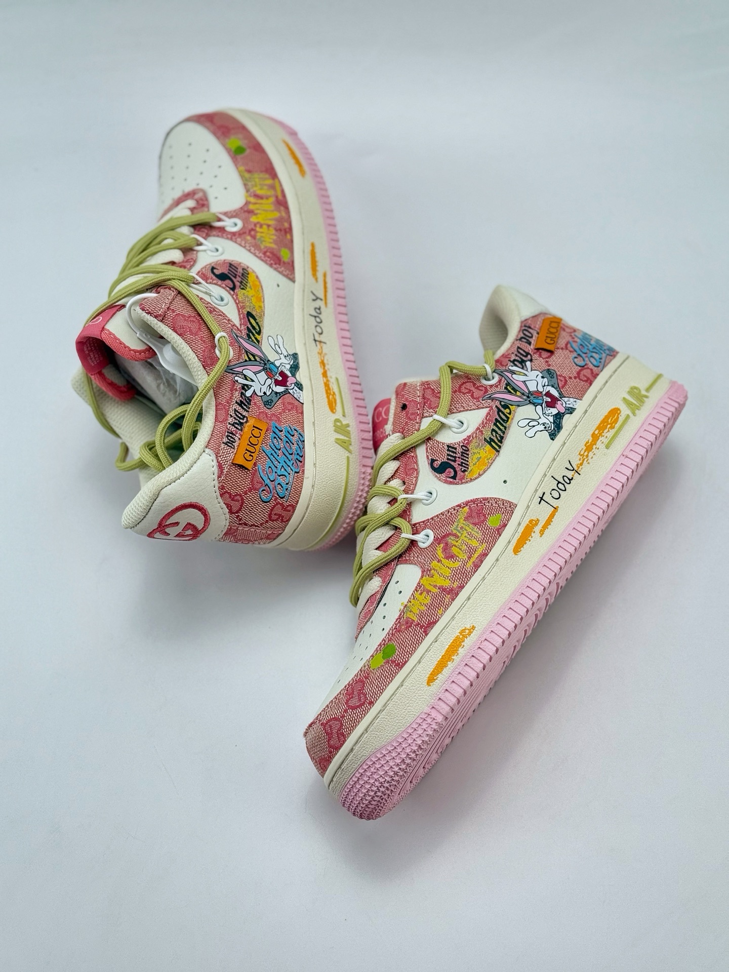 Nike Air Force 1 Low 07 x 白粉涂鸦绑带 BD0077-666