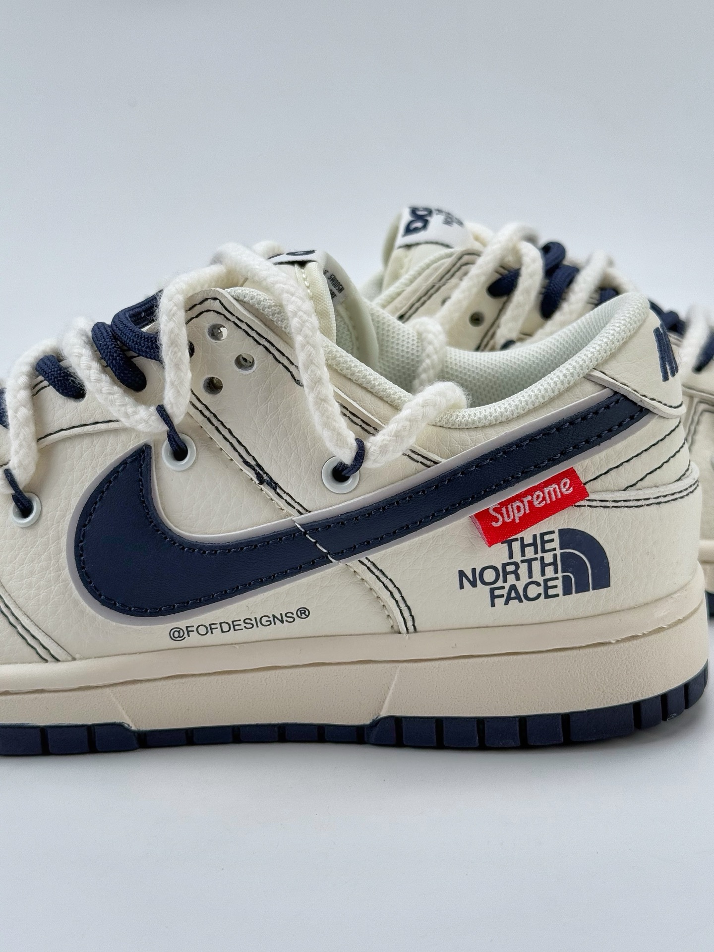Nike SB Dunk Low x The North Face 白蓝小钩缝线绑带满天星  YX5066-262