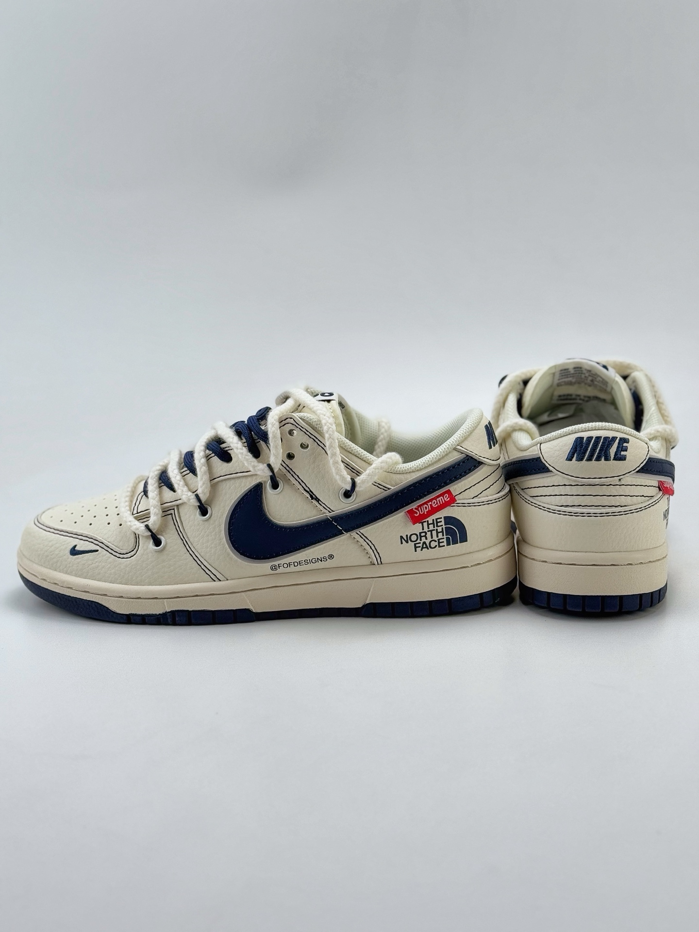 Nike SB Dunk Low x The North Face 白蓝小钩缝线绑带满天星  YX5066-262