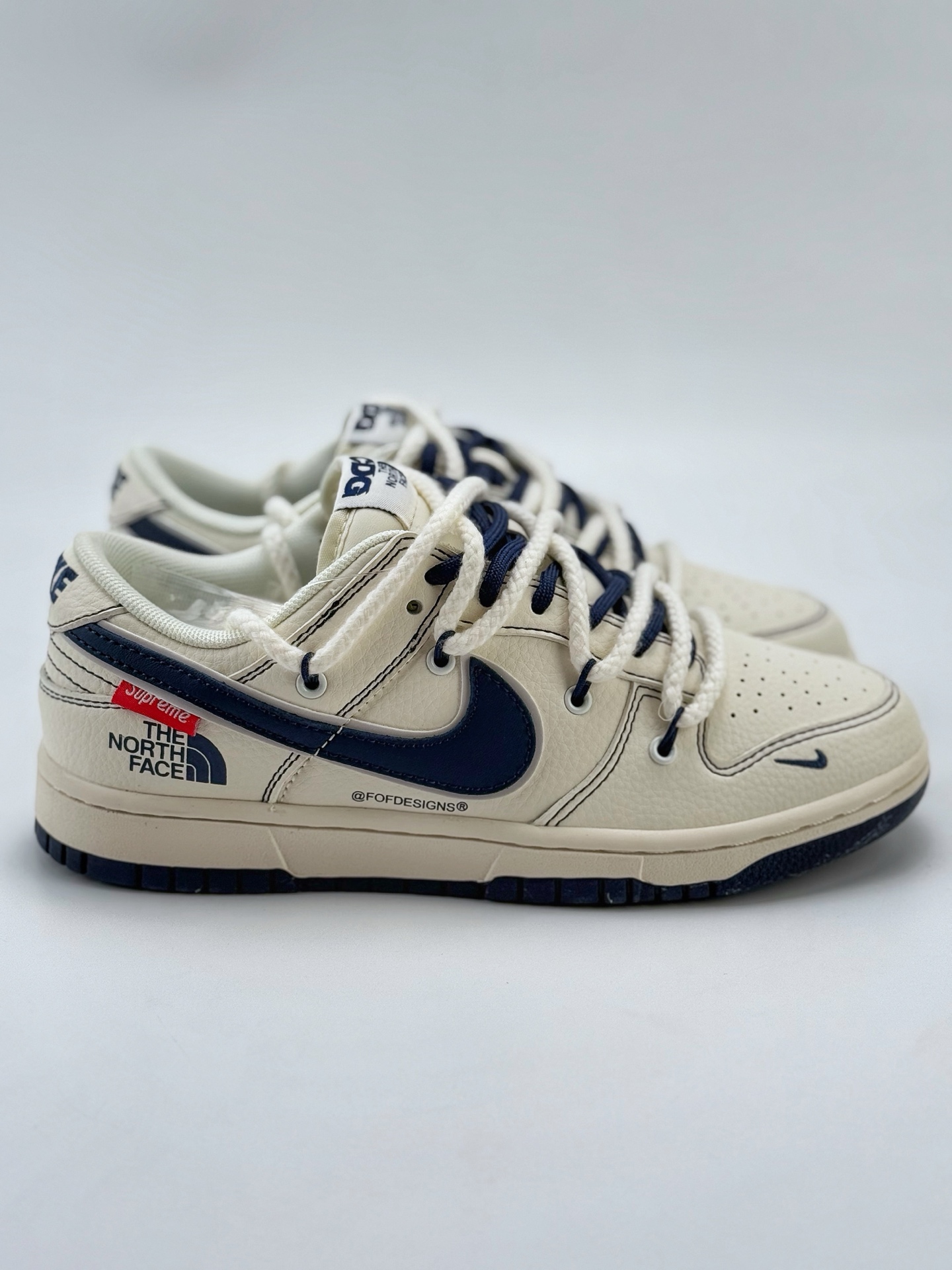 Nike SB Dunk Low x The North Face 白蓝小钩缝线绑带满天星  YX5066-262