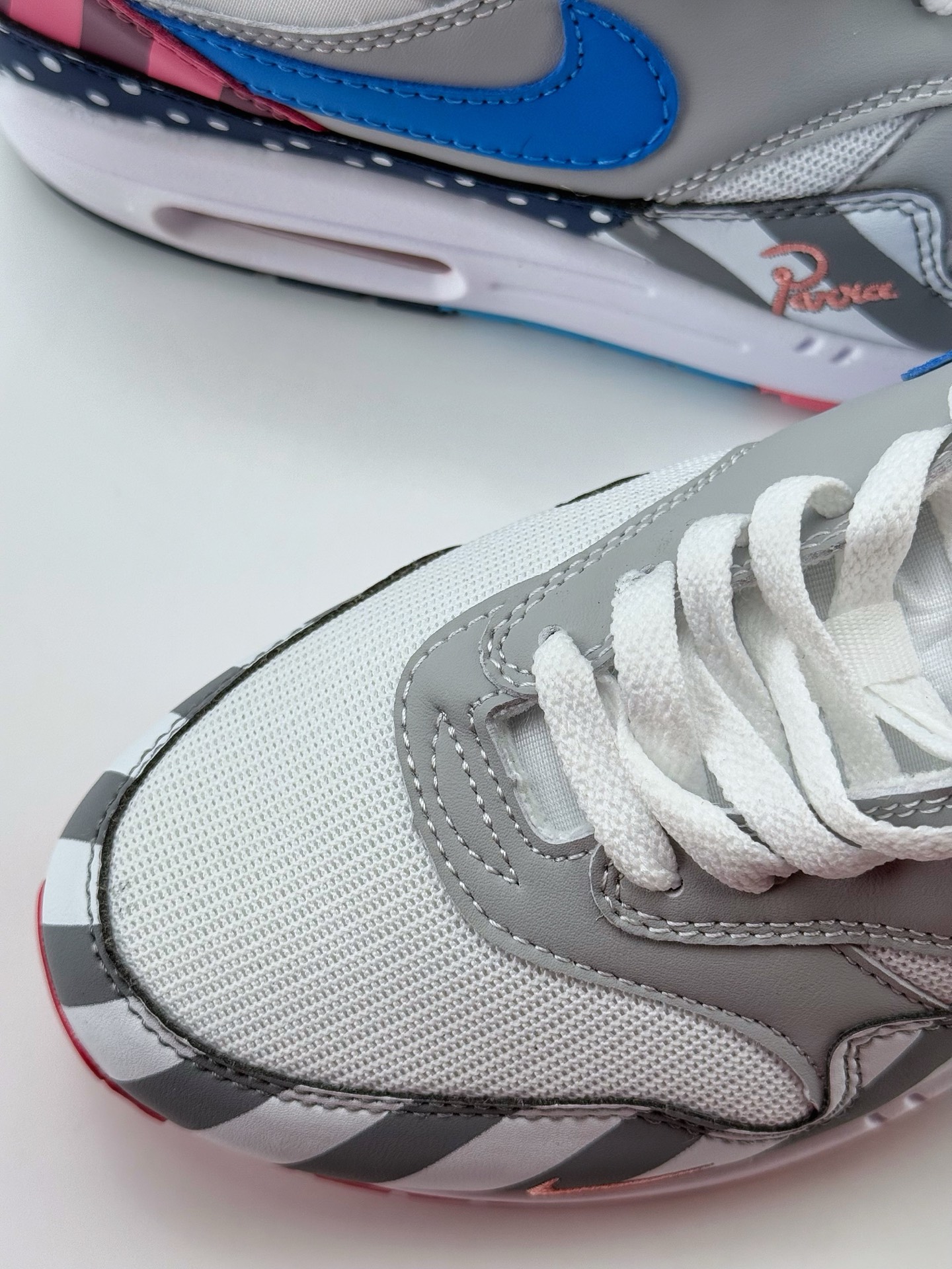 Nike Air Max 1 x Parra 白粉 复古休闲跑步鞋  AT3057-100