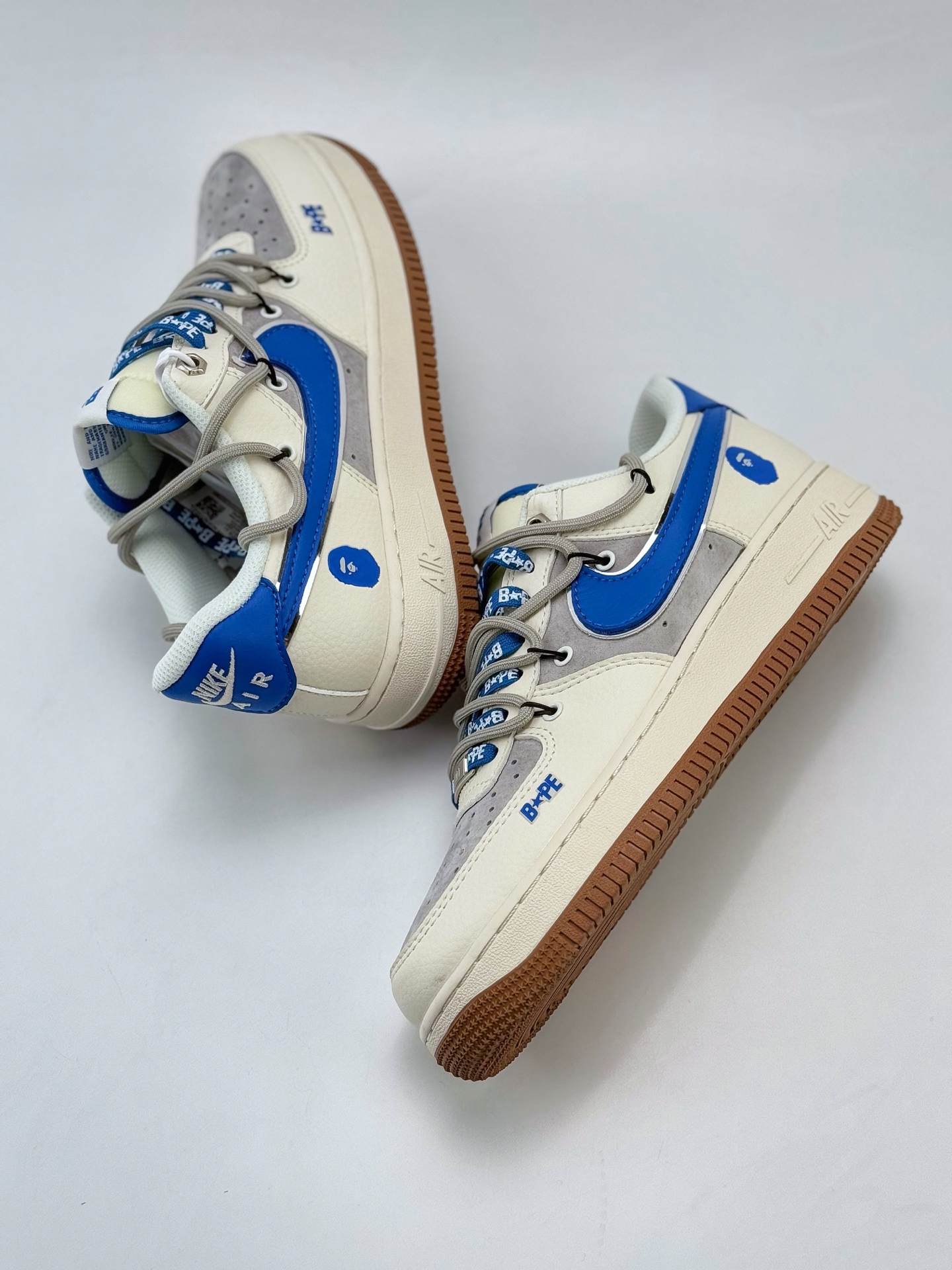 Nike Air Force 1 Low 07 x BAPE 白灰蓝绑带 SJ1198-112