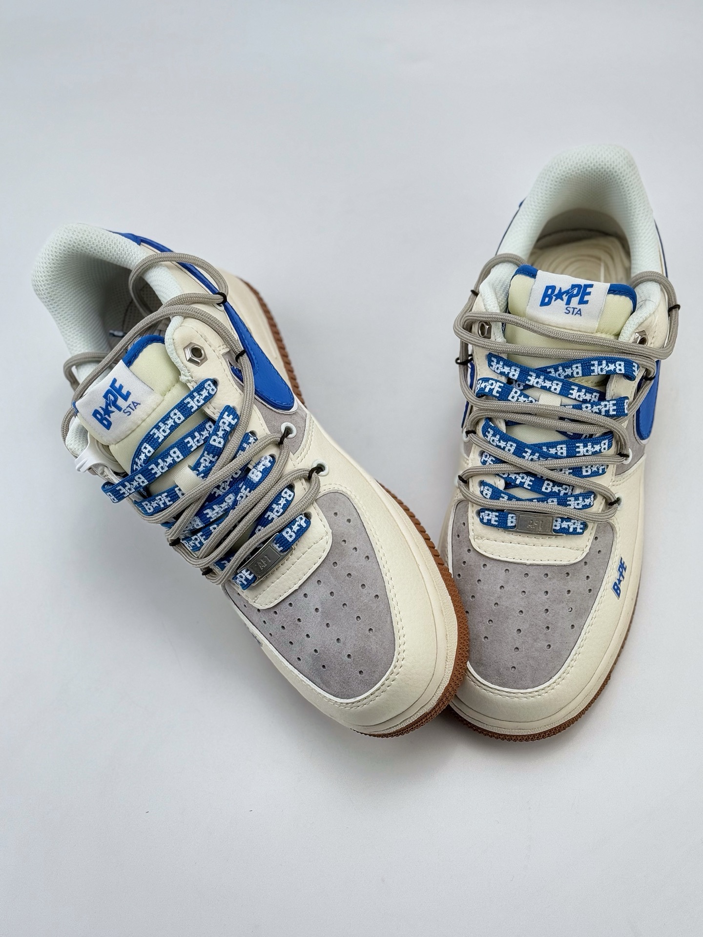 Nike Air Force 1 Low 07 x BAPE 白灰蓝绑带 SJ1198-112