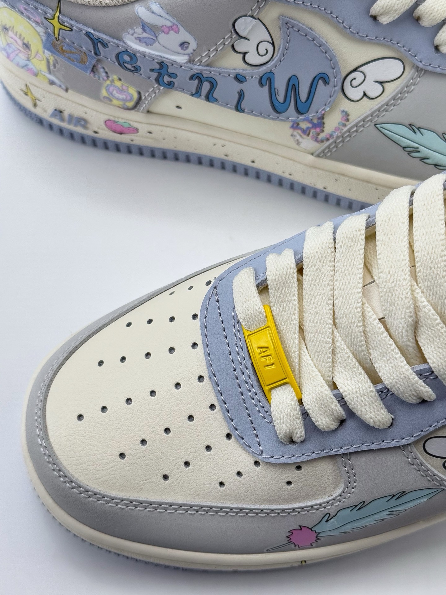 Nike Air Force 1 Low 07 白灰蓝涂鸦  DB3301-711
