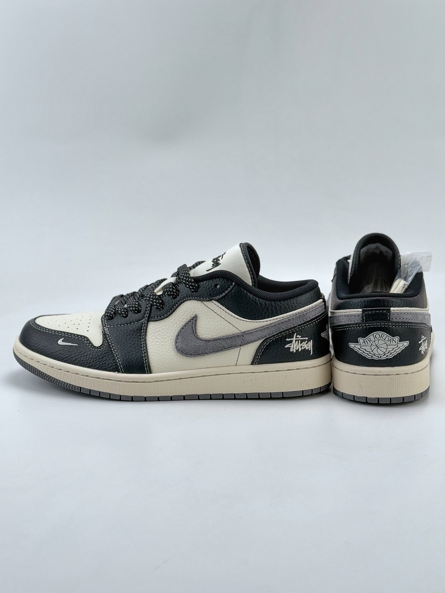 Air Jordan 1 Retro Low x Stussy 白黑灰小钩满天星 XX3318-511