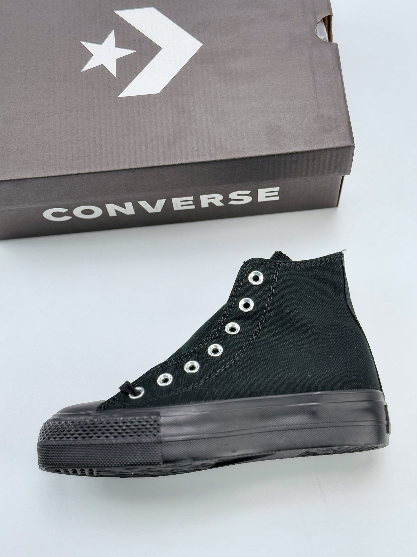 Converse All Star LIFTED OVERTAPE HI 经典百搭 防滑耐磨 高帮 帆布鞋 31312471