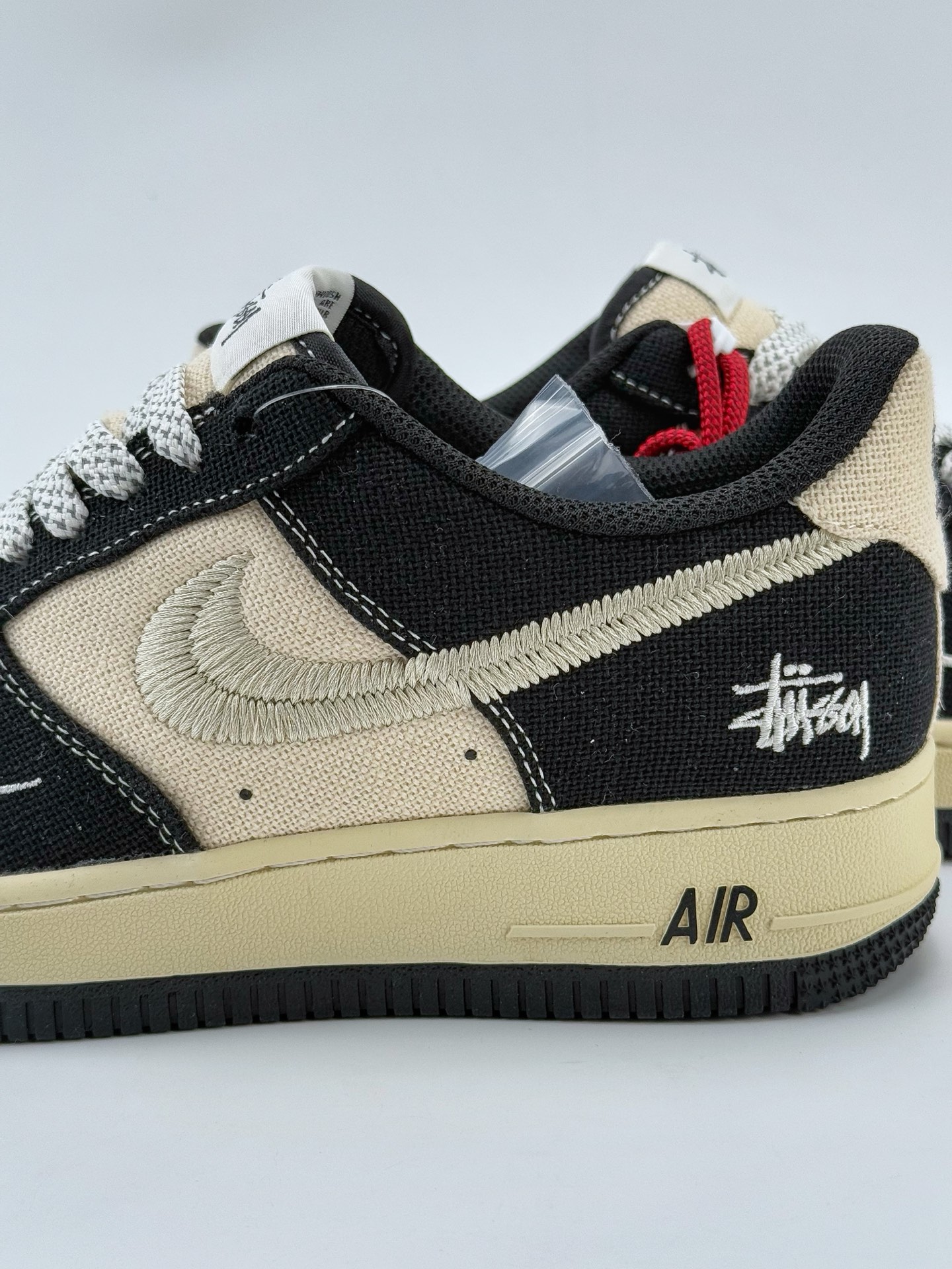 Nike Air Force 1 Low 07 x Stussy 米黑帆布小钩满天星  XZ6188-762