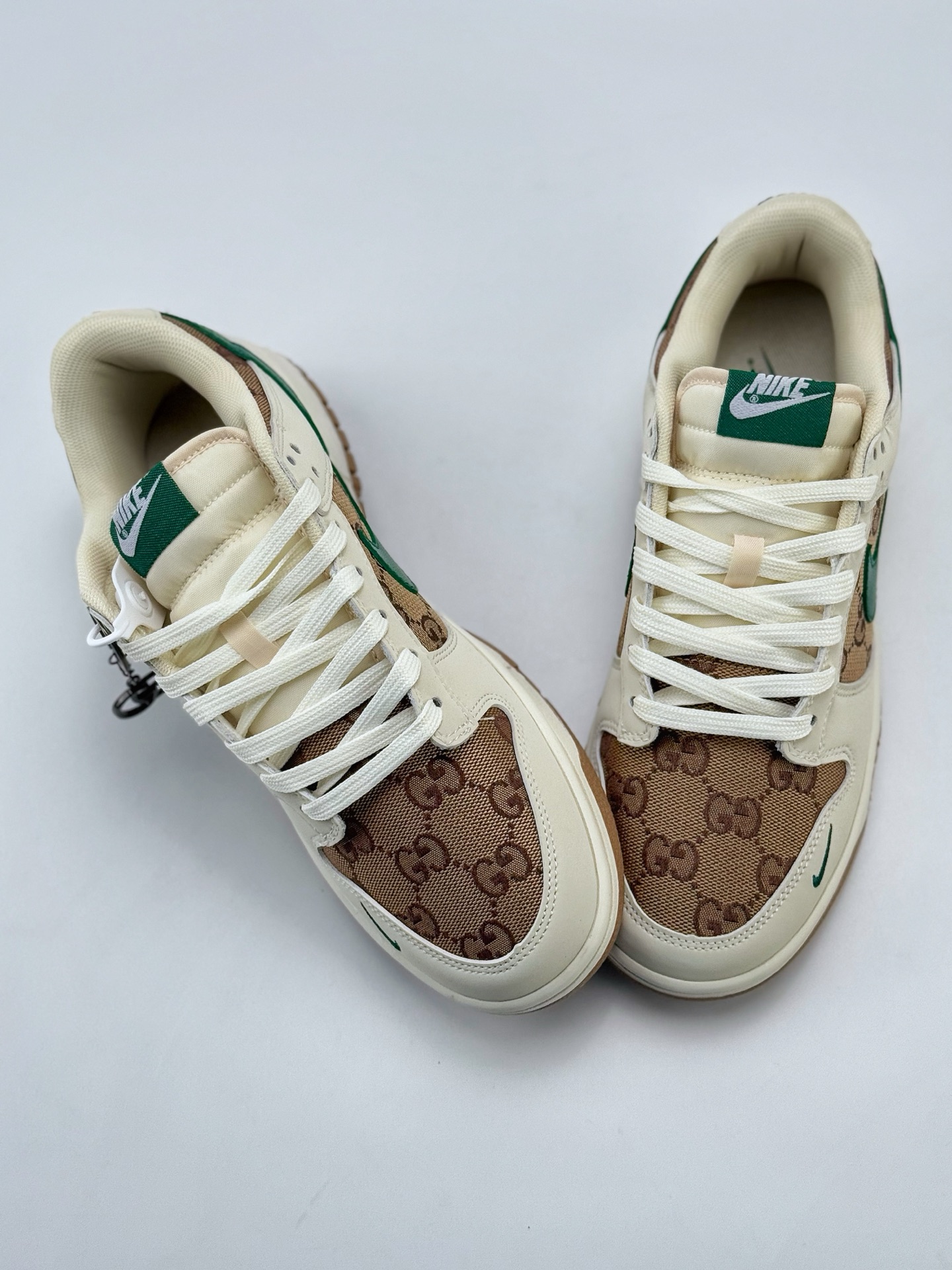 Nike SB Dunk Low x GUCCI 白棕绿小钩 KK1688-091
