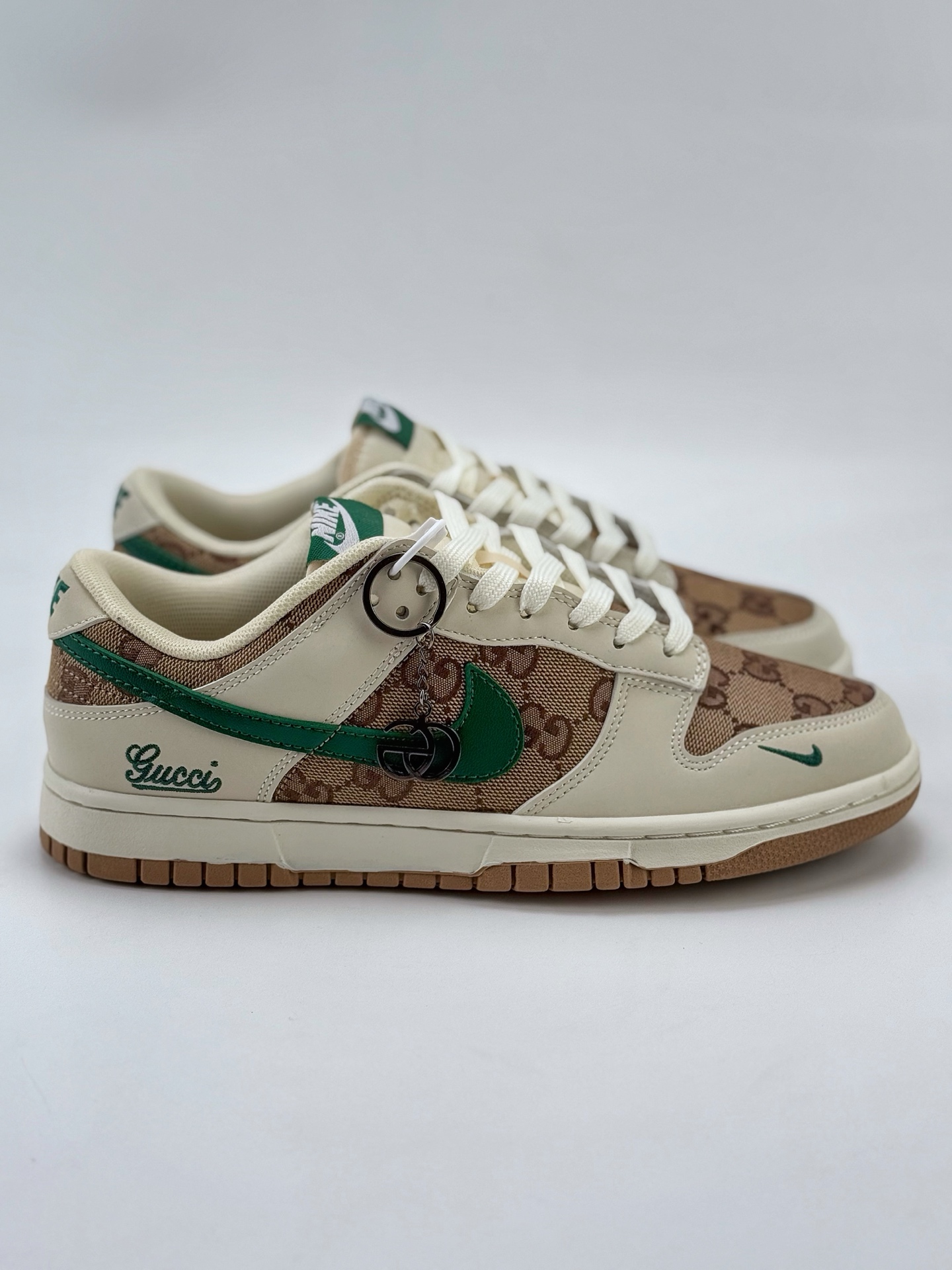 Nike SB Dunk Low x GUCCI 白棕绿小钩 KK1688-091
