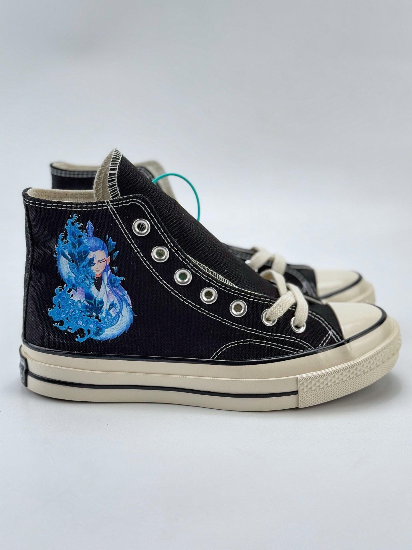 国漫之光 敖丙之魔童闹海男女鞋 匡威Converse 1970s 联名限定 定制系列 运动休闲高帮帆布鞋 经典涂鸦三星标帆布鞋