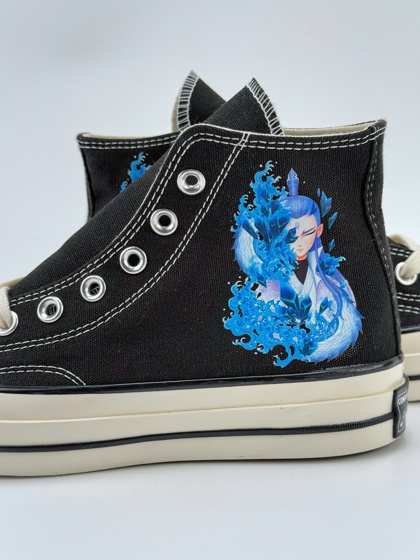 国漫之光 敖丙之魔童闹海男女鞋 匡威Converse 1970s 联名限定 定制系列 运动休闲高帮帆布鞋 经典涂鸦三星标帆布鞋
