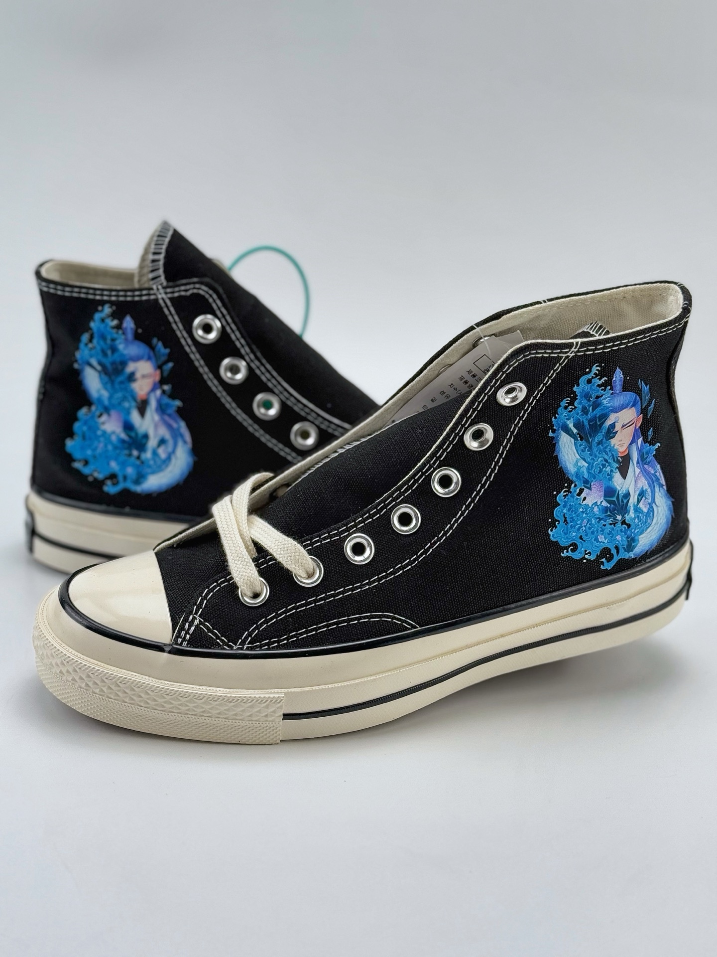 国漫之光 敖丙之魔童闹海男女鞋 匡威Converse 1970s 联名限定 定制系列 运动休闲高帮帆布鞋 经典涂鸦三星标帆布鞋