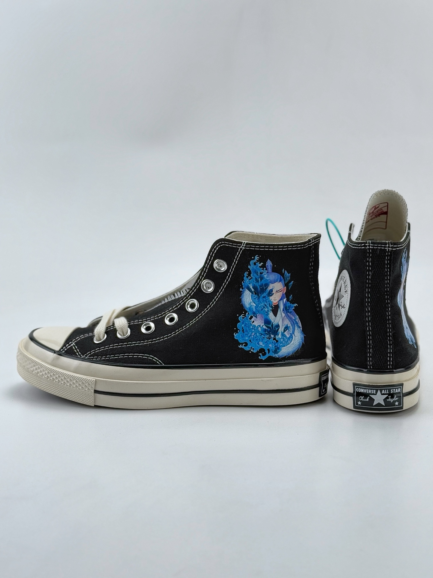 国漫之光 敖丙之魔童闹海男女鞋 匡威Converse 1970s 联名限定 定制系列 运动休闲高帮帆布鞋 经典涂鸦三星标帆布鞋