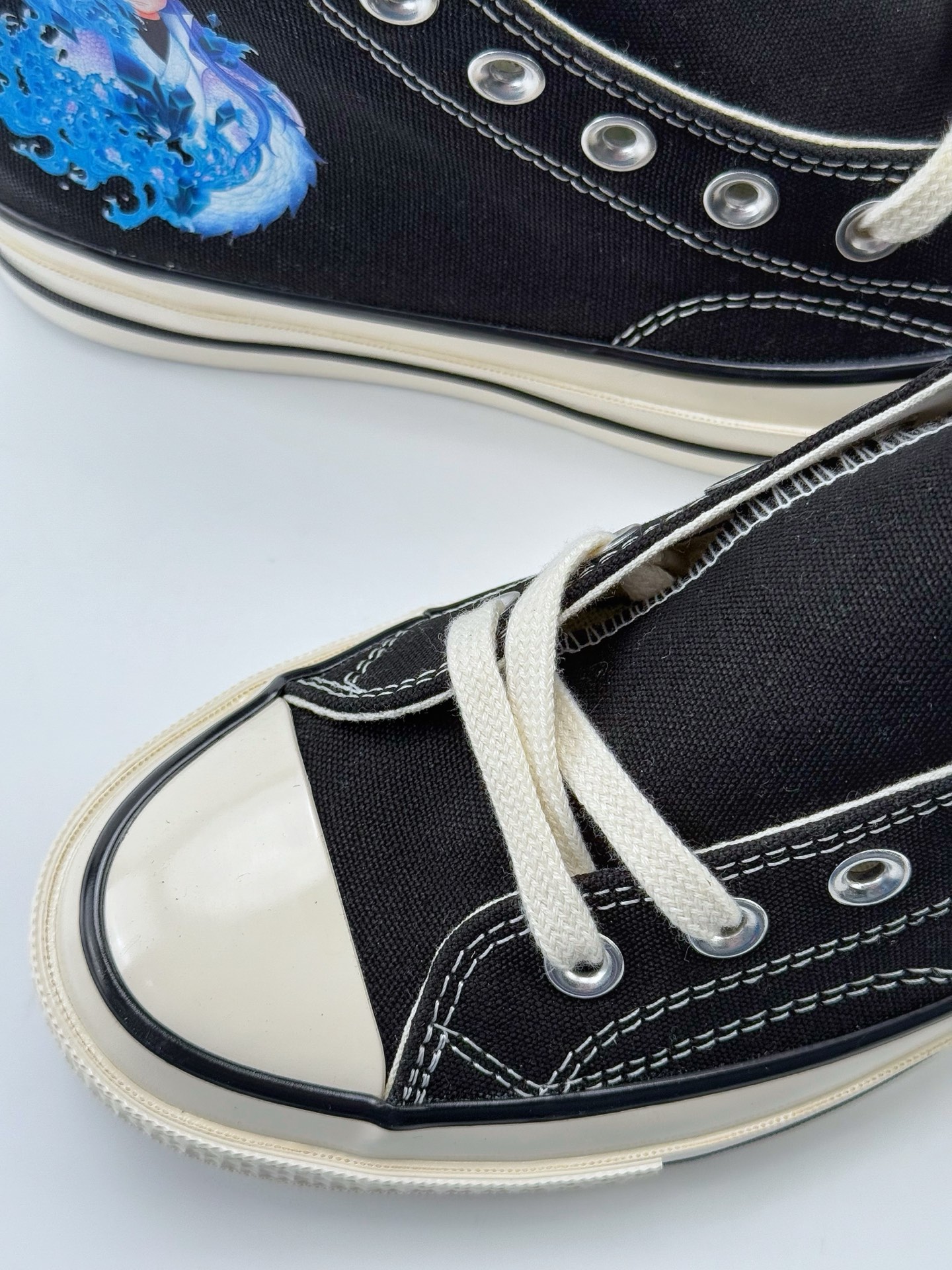 国漫之光 敖丙之魔童闹海男女鞋 匡威Converse 1970s 联名限定 定制系列 运动休闲高帮帆布鞋 经典涂鸦三星标帆布鞋