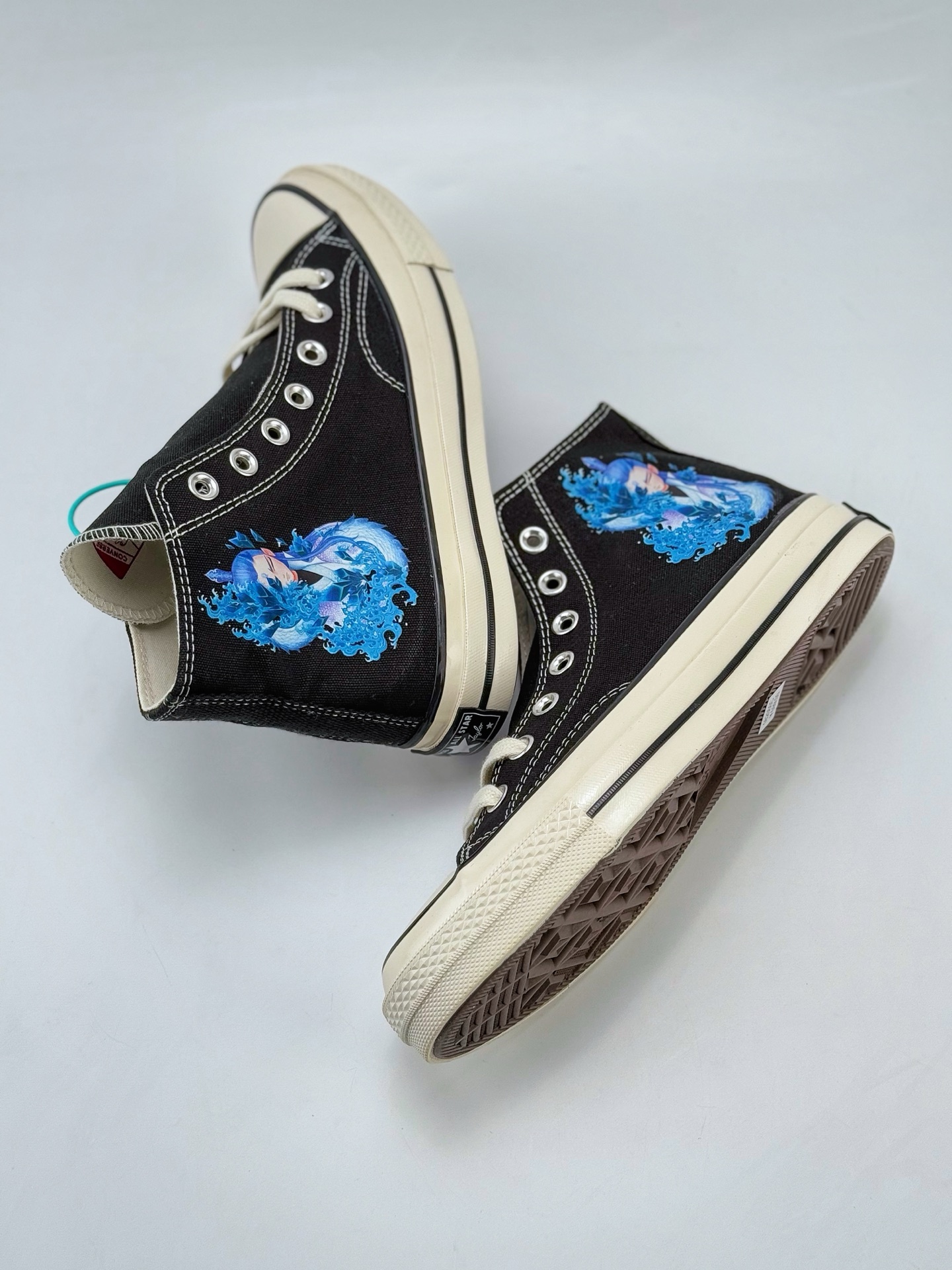 国漫之光 敖丙之魔童闹海男女鞋 匡威Converse 1970s 联名限定 定制系列 运动休闲高帮帆布鞋 经典涂鸦三星标帆布鞋