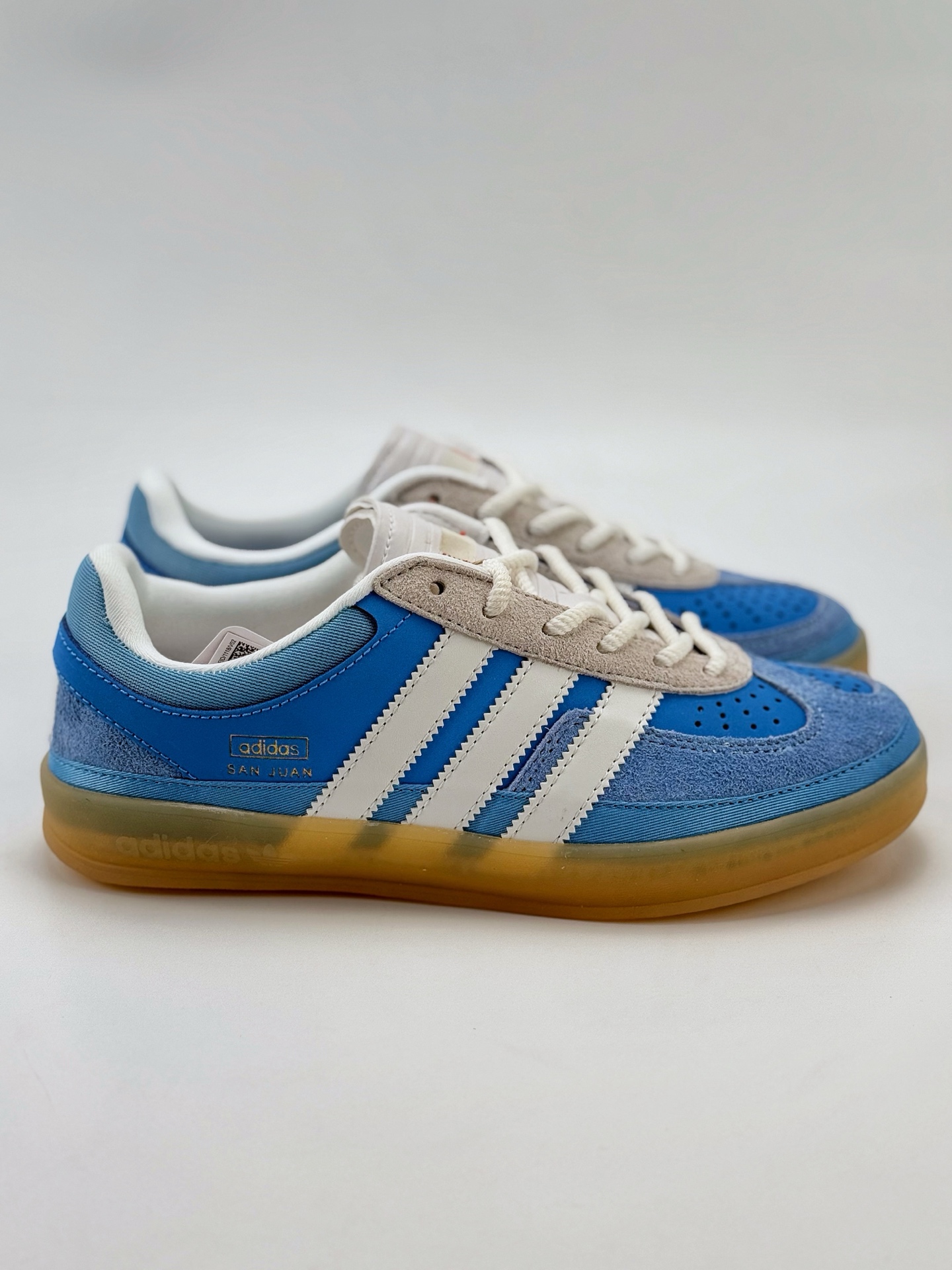 adidas Originals Gazelle INdoor x Bad Bunny 坏痞兔蓝白 三叶草休闲防滑耐磨低帮板鞋  IF9734