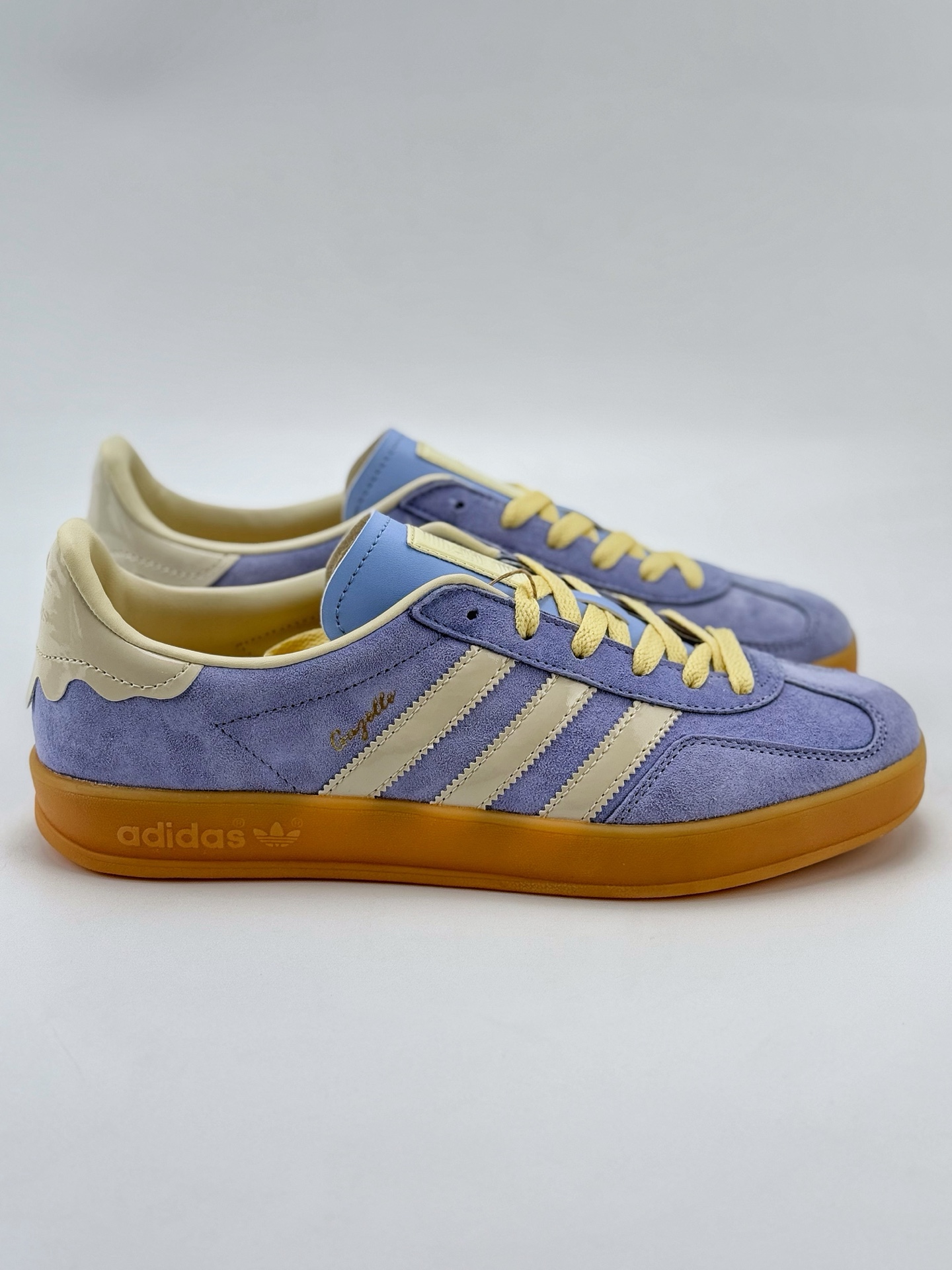 adidas Originals Gazelle INdoor 紫 三叶草休闲防滑耐磨低帮板鞋  JR8029