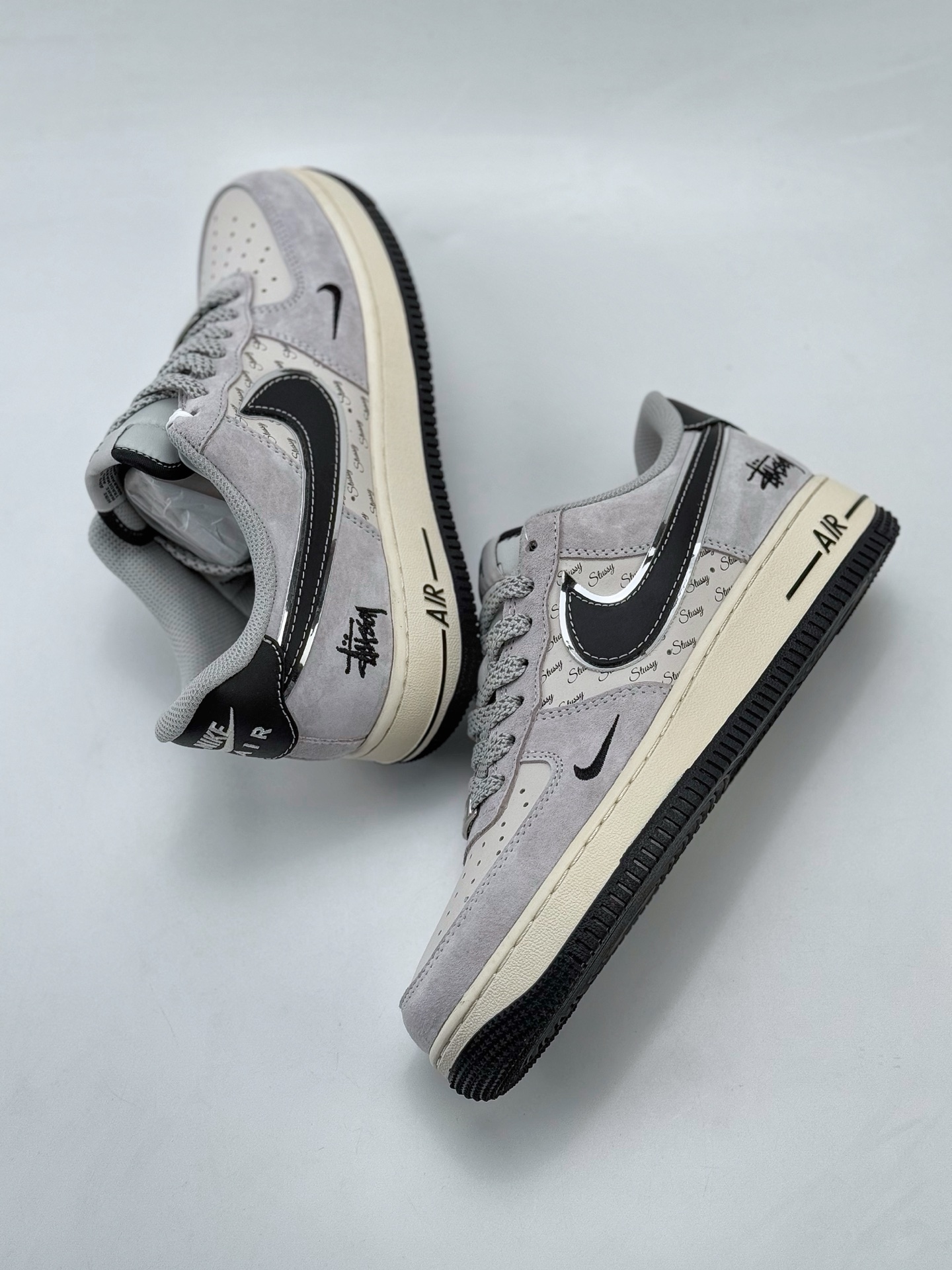 Nike Air Force 1 Low 07 x Stussy 灰黑小钩满天星  XZ6188-912