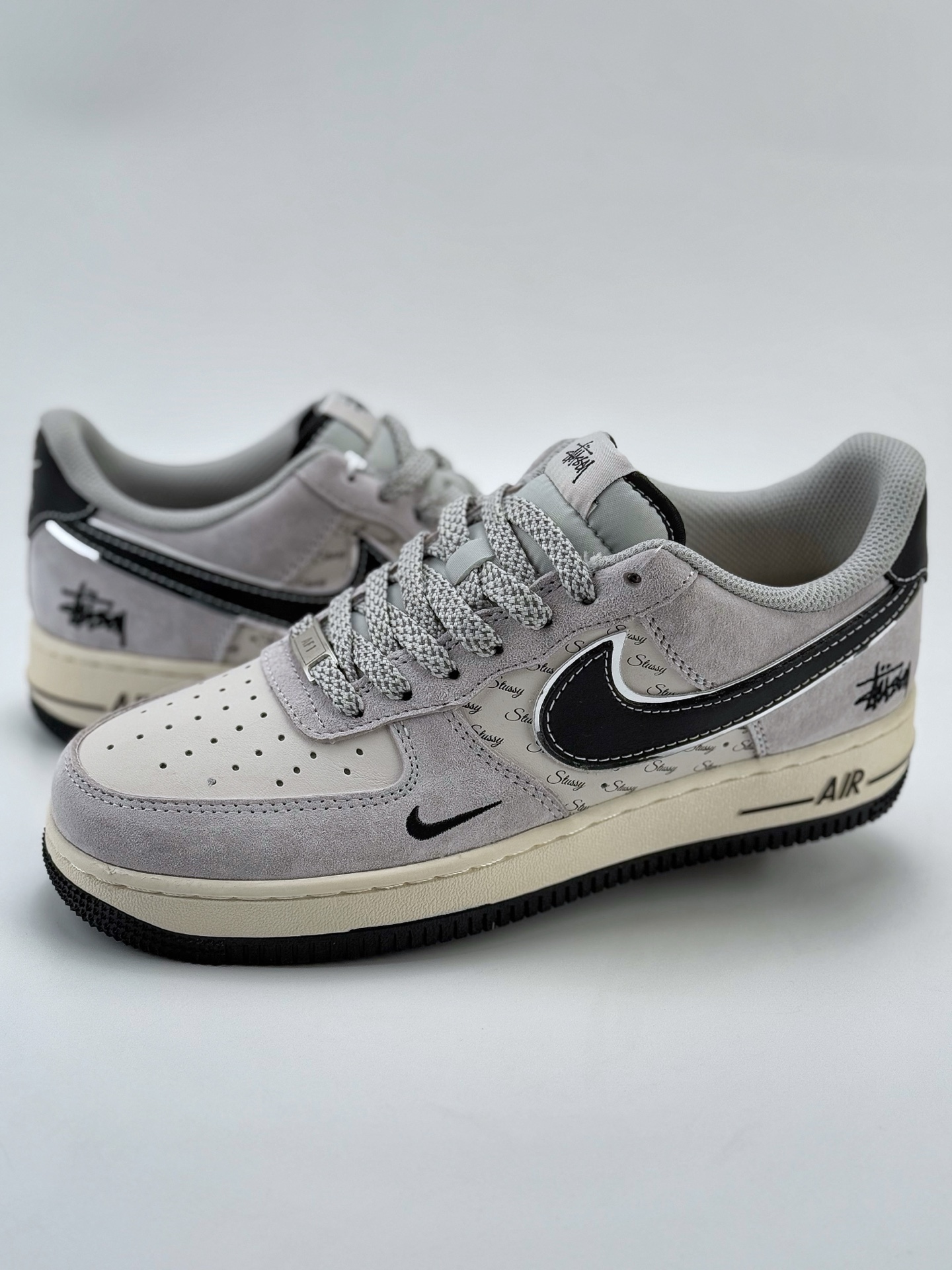 Nike Air Force 1 Low 07 x Stussy 灰黑小钩满天星  XZ6188-912