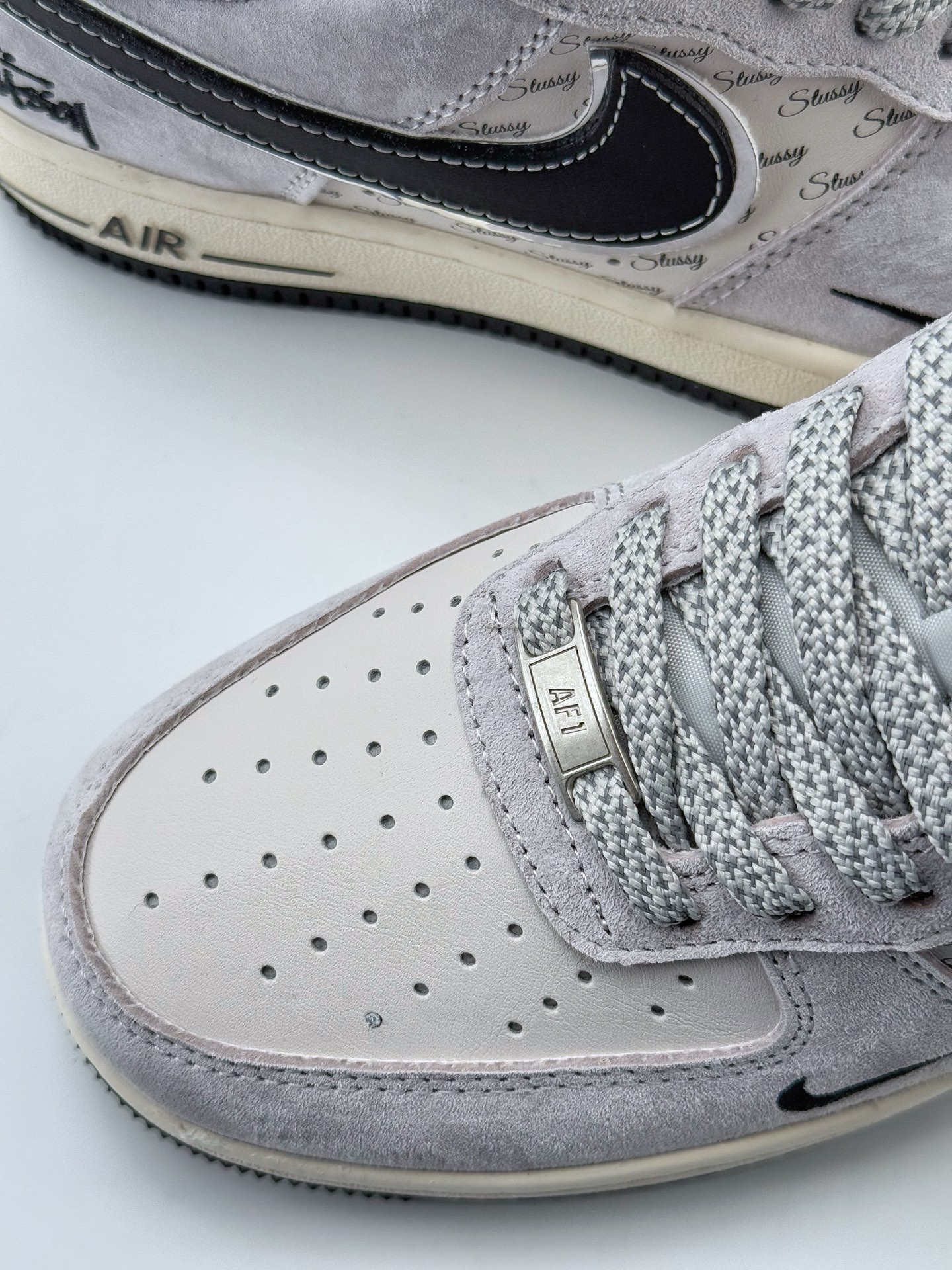 Nike Air Force 1 Low 07 x Stussy 灰黑小钩满天星  XZ6188-912