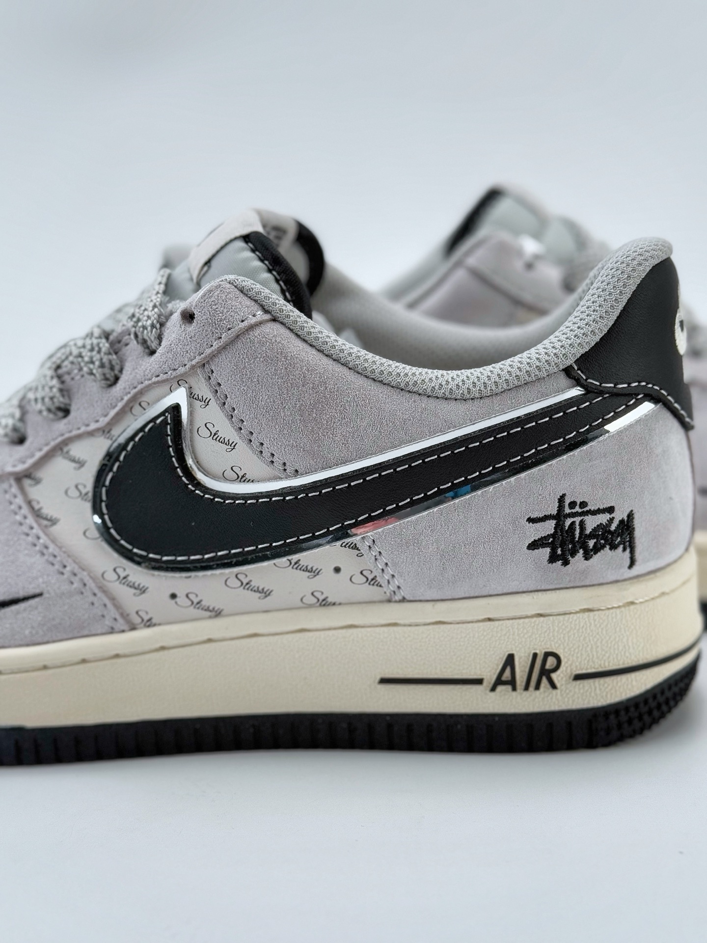 Nike Air Force 1 Low 07 x Stussy 灰黑小钩满天星  XZ6188-912
