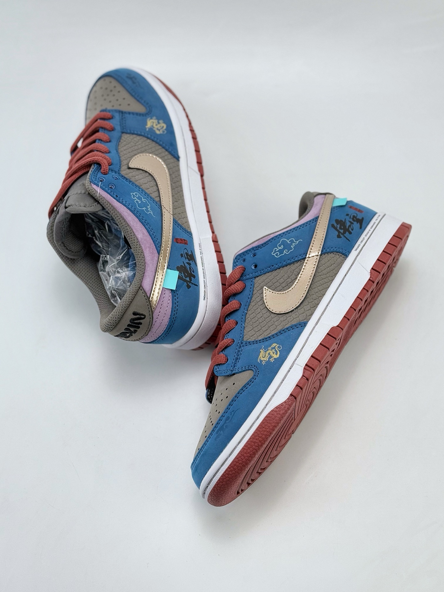 NIKE SB Dunk Low NO.205 黑悟空神话 祥云龙纹 游戏主题 米蓝黑  DV2433-109