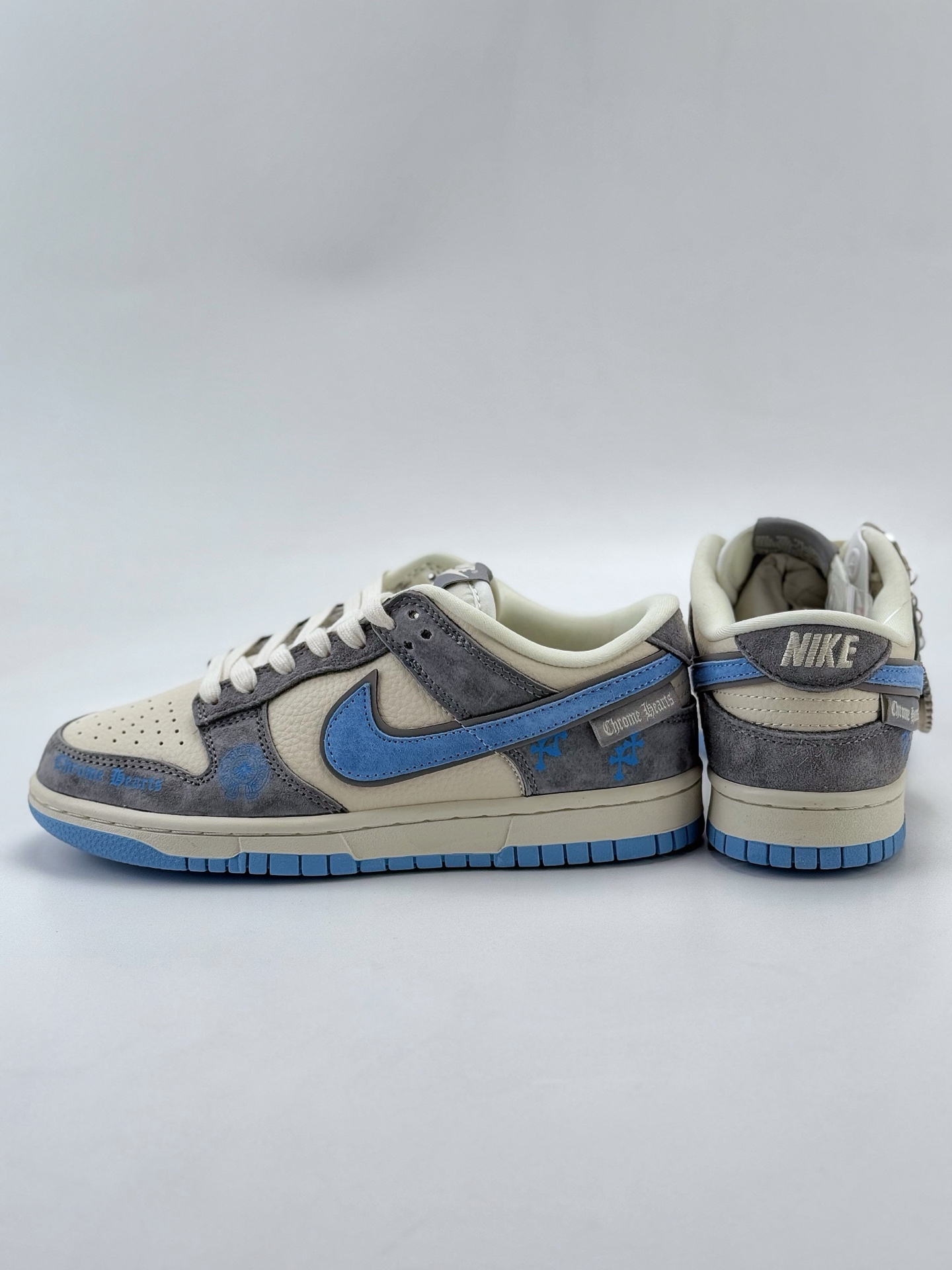 Nike SB Dunk Low x Chrome Hearts 米灰蓝  KK1333-027