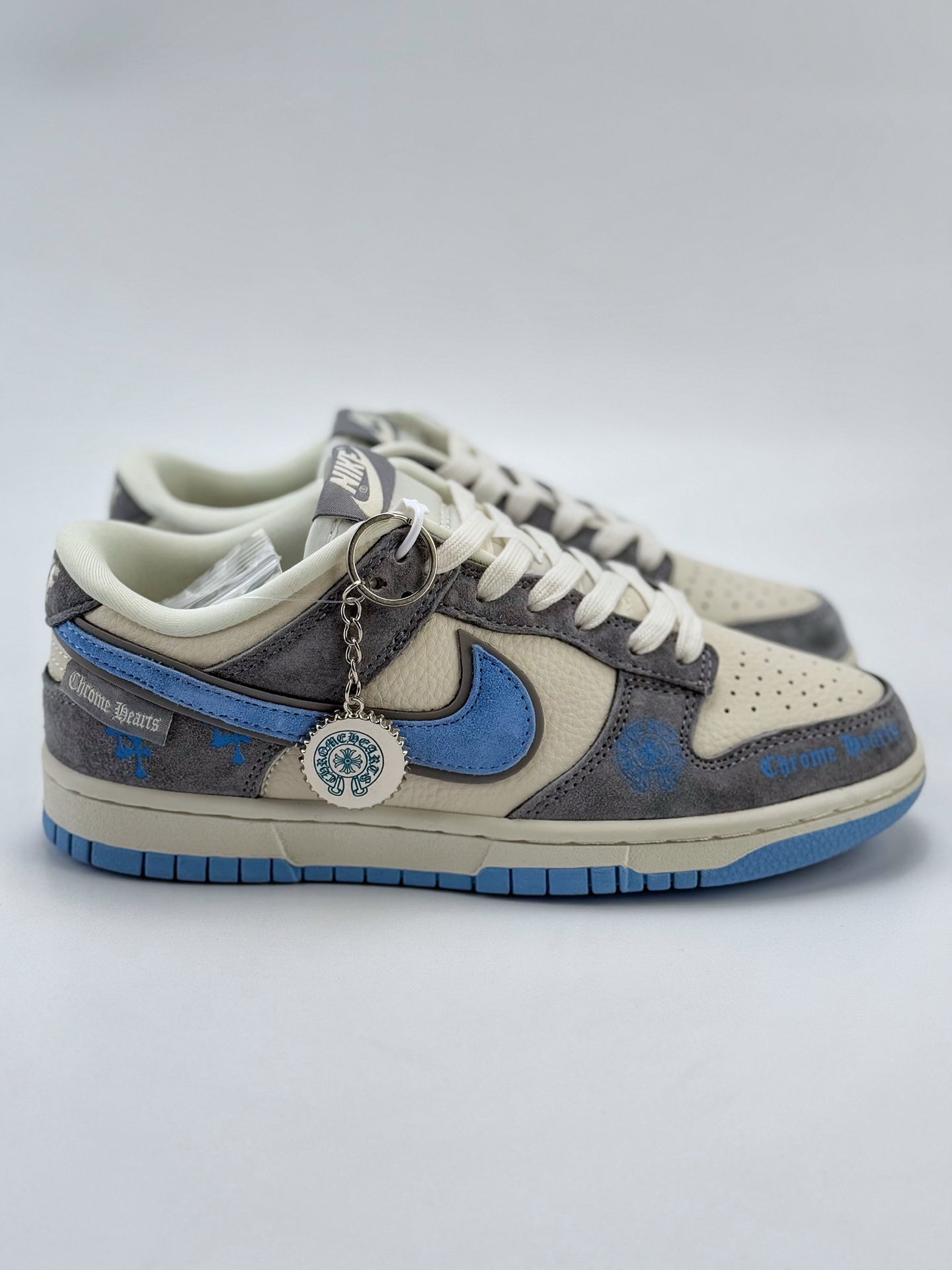 Nike SB Dunk Low x Chrome Hearts 米灰蓝  KK1333-027