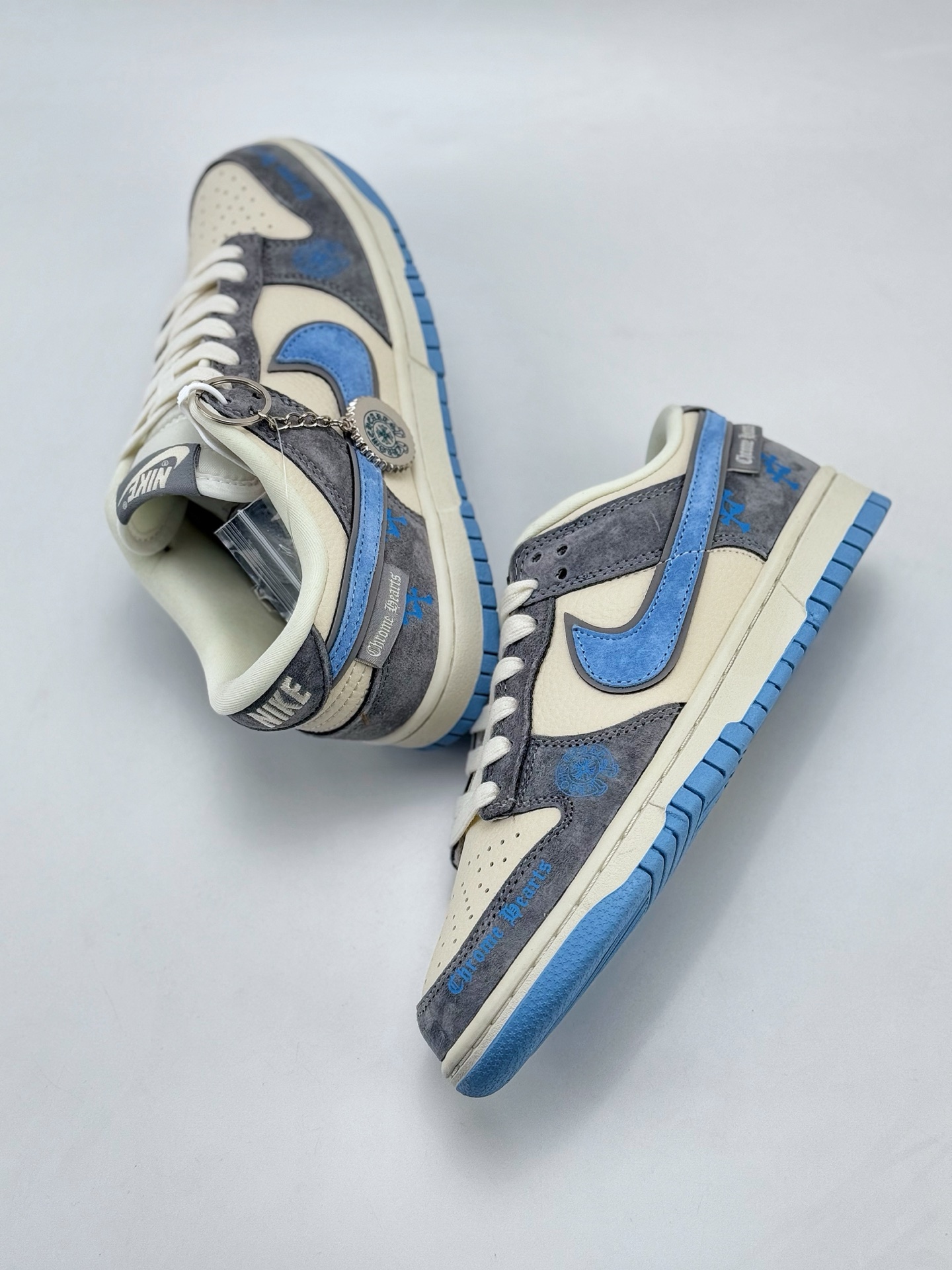 Nike SB Dunk Low x Chrome Hearts 米灰蓝  KK1333-027