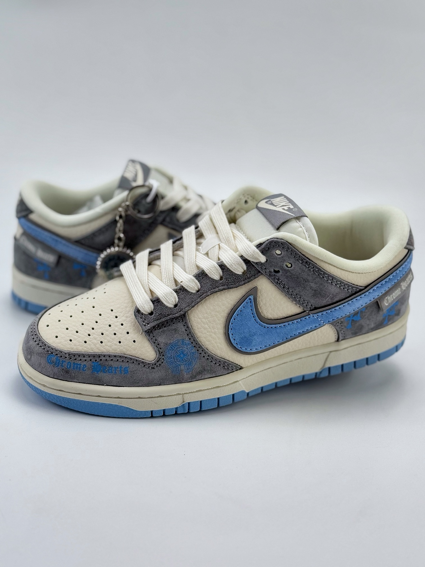 Nike SB Dunk Low x Chrome Hearts 米灰蓝  KK1333-027