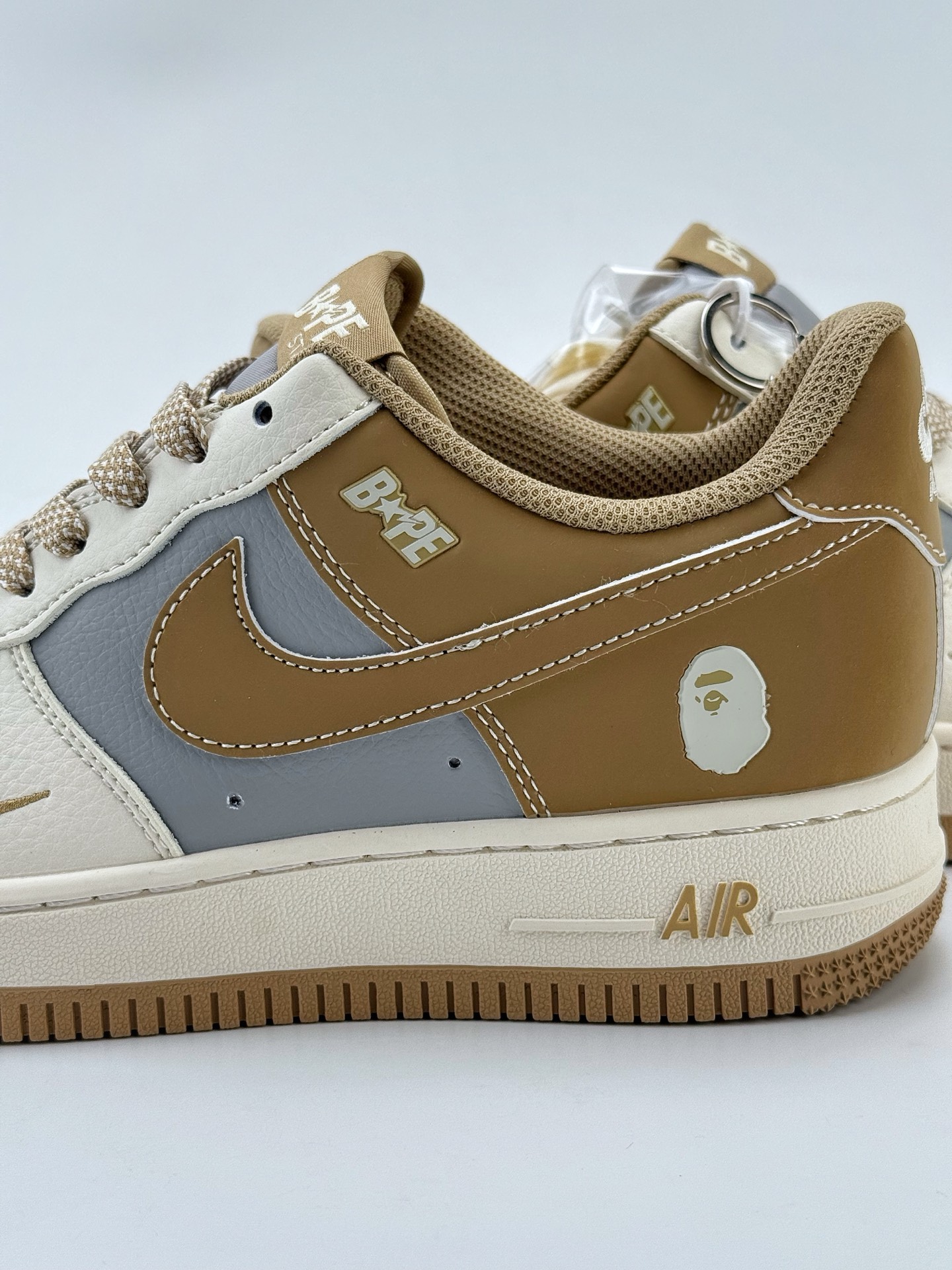 Nike Air Force 1 Low 07 x BAPE 白灰黄小钩满天星 BB6566-208