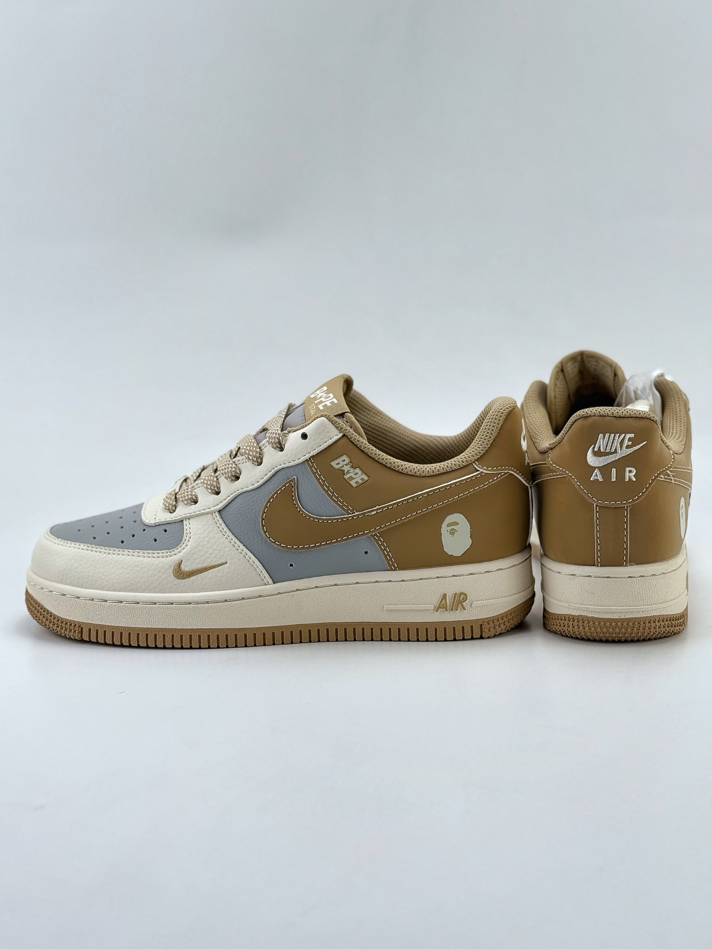 Nike Air Force 1 Low 07 x BAPE 白灰黄小钩满天星 BB6566-208