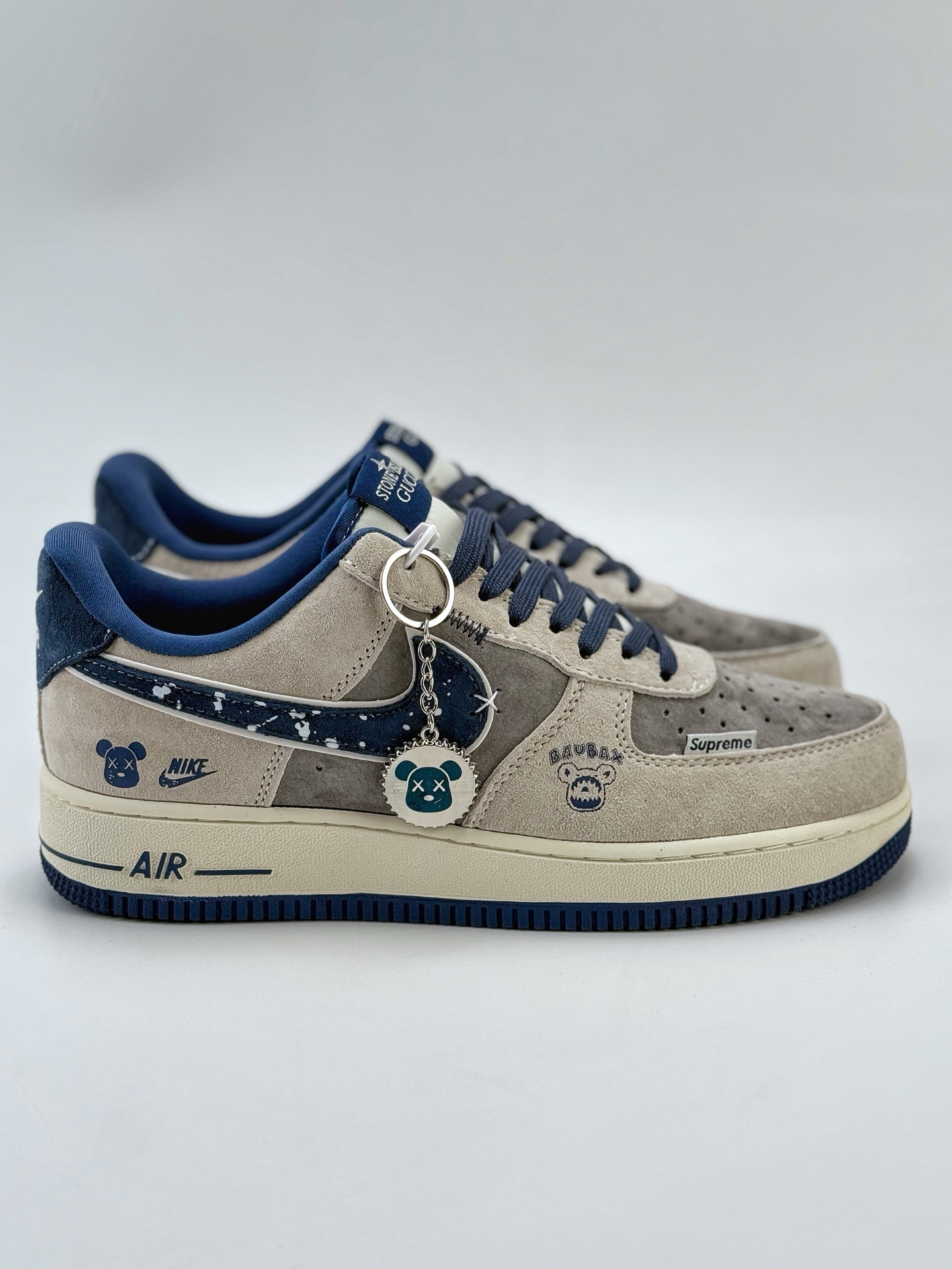 Nike Air Force 1 Low 07 x Supreme x GUCCI 灰蓝  KK1988-053
