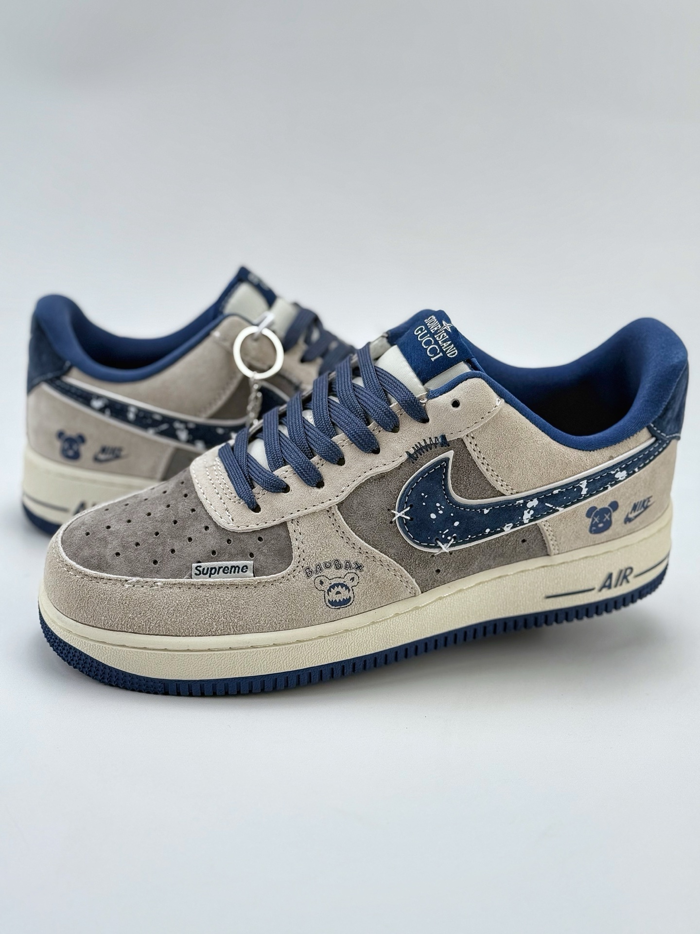 Nike Air Force 1 Low 07 x Supreme x GUCCI 灰蓝  KK1988-053